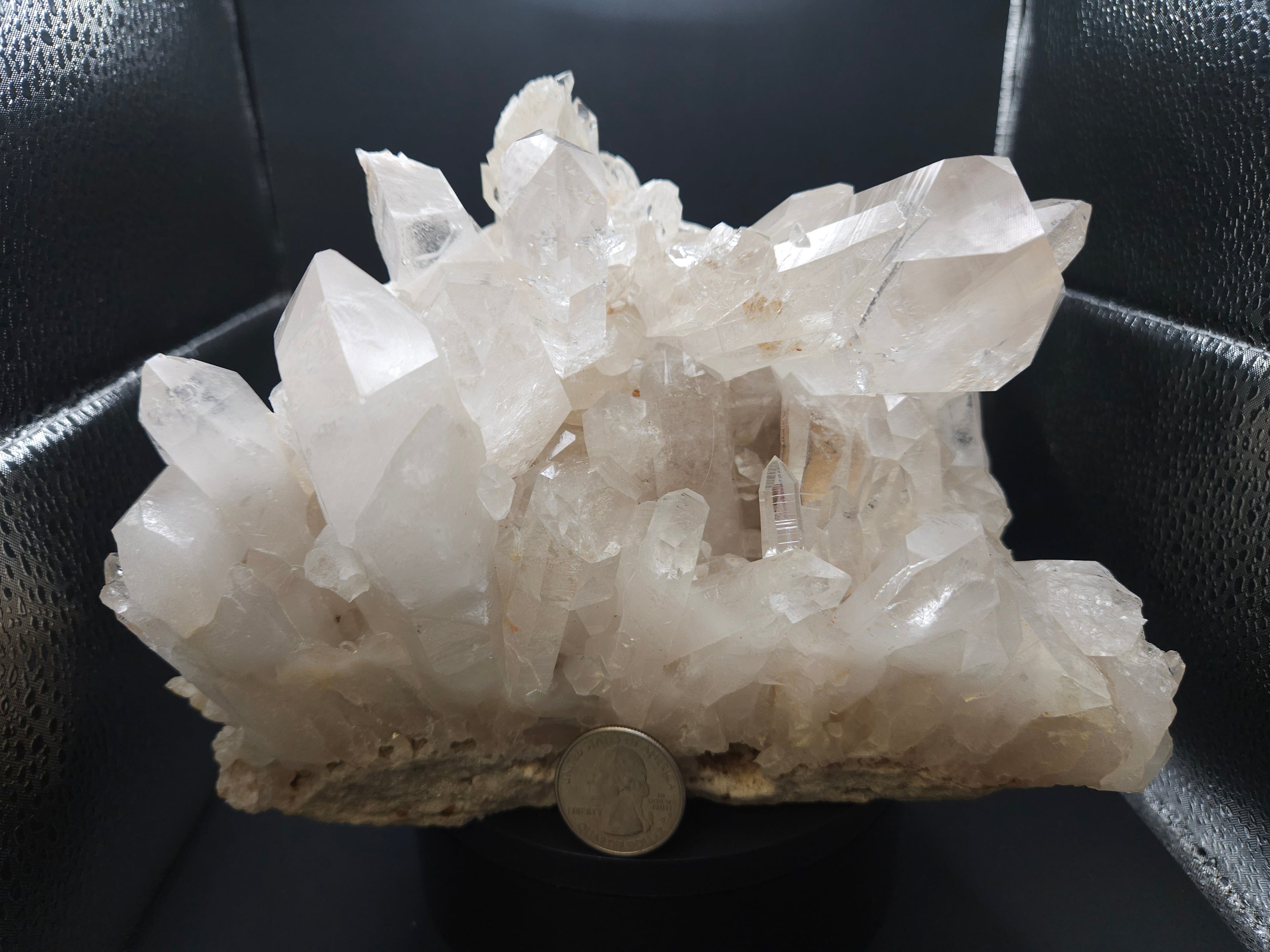 Large Natural Arkansas Quartz Crystal Cluster
