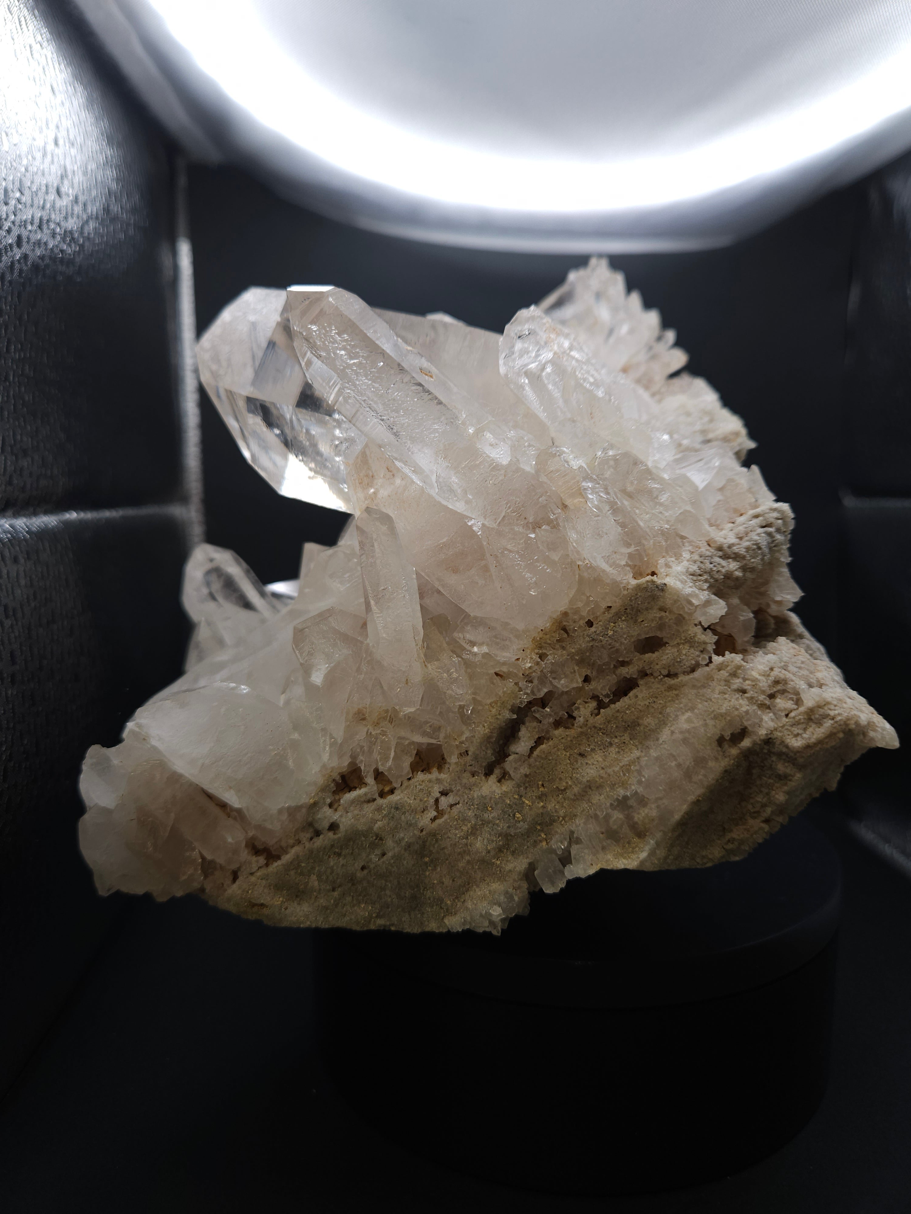Large Natural Arkansas Quartz Crystal Cluster