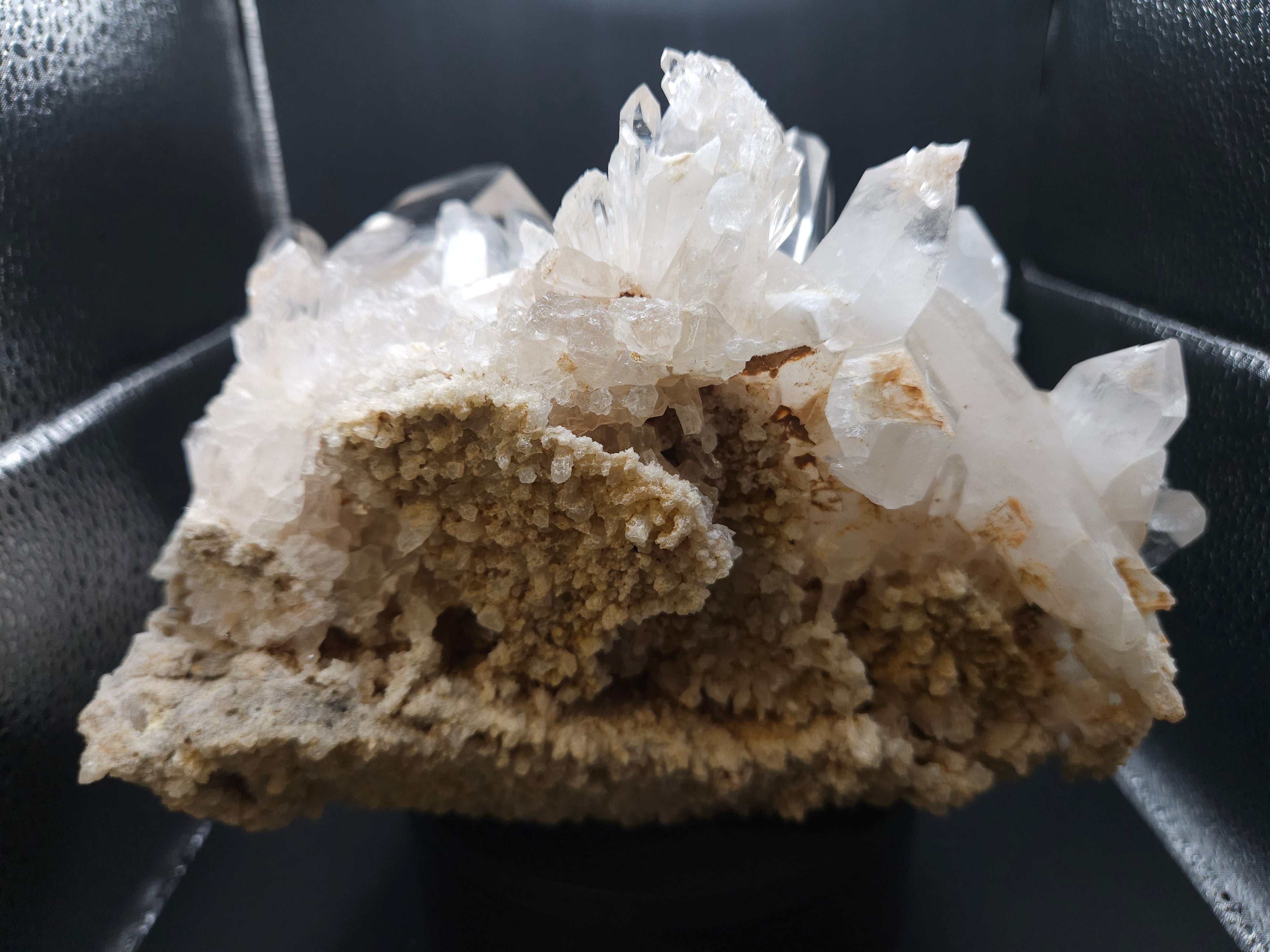 Large Natural Arkansas Quartz Crystal Cluster