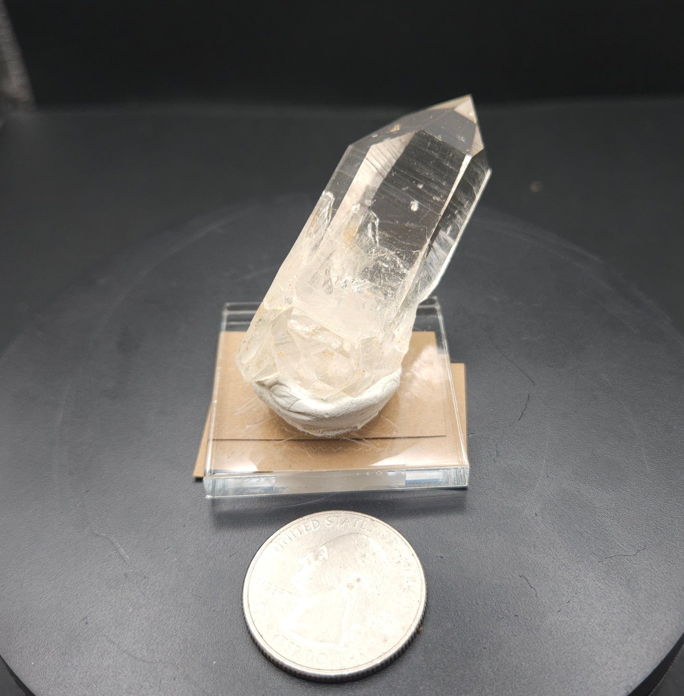 Mounted Quartz Crystal Point