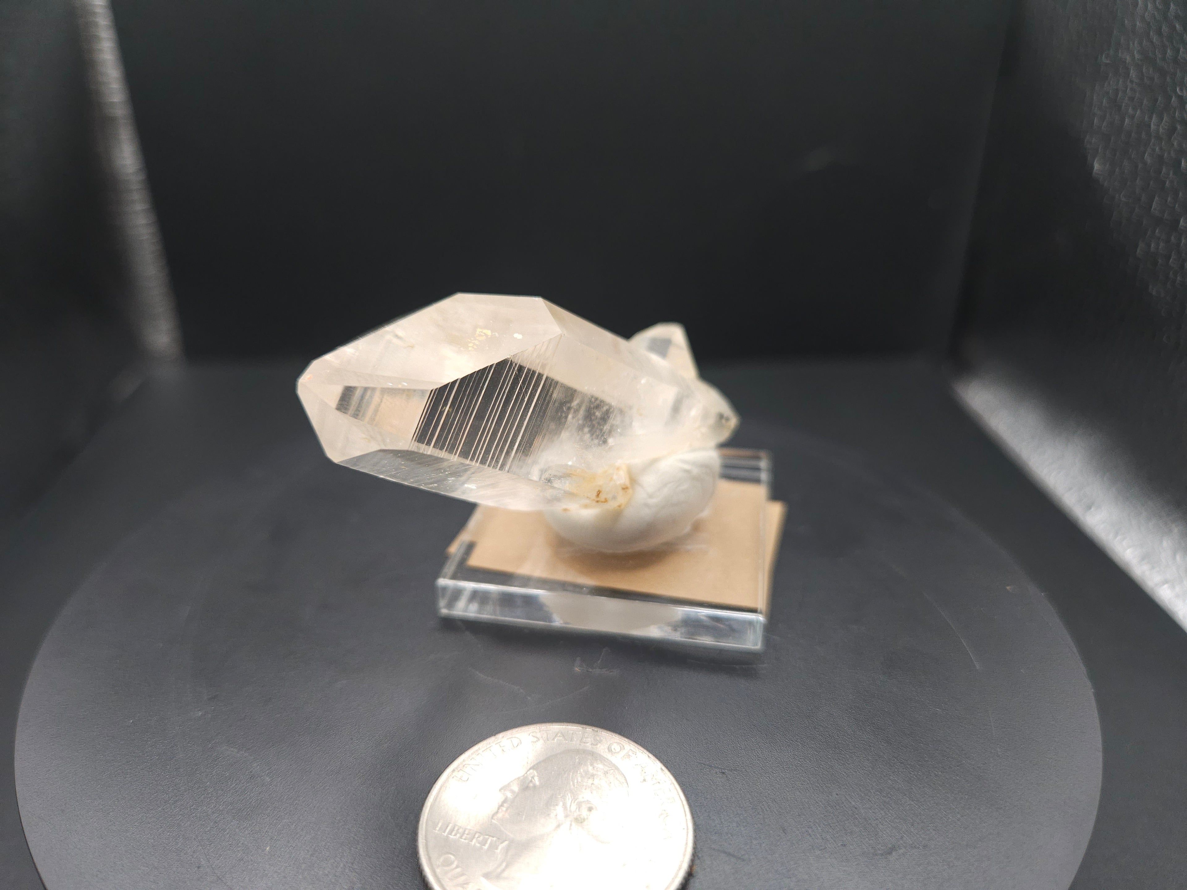 Mounted Quartz Crystal Point