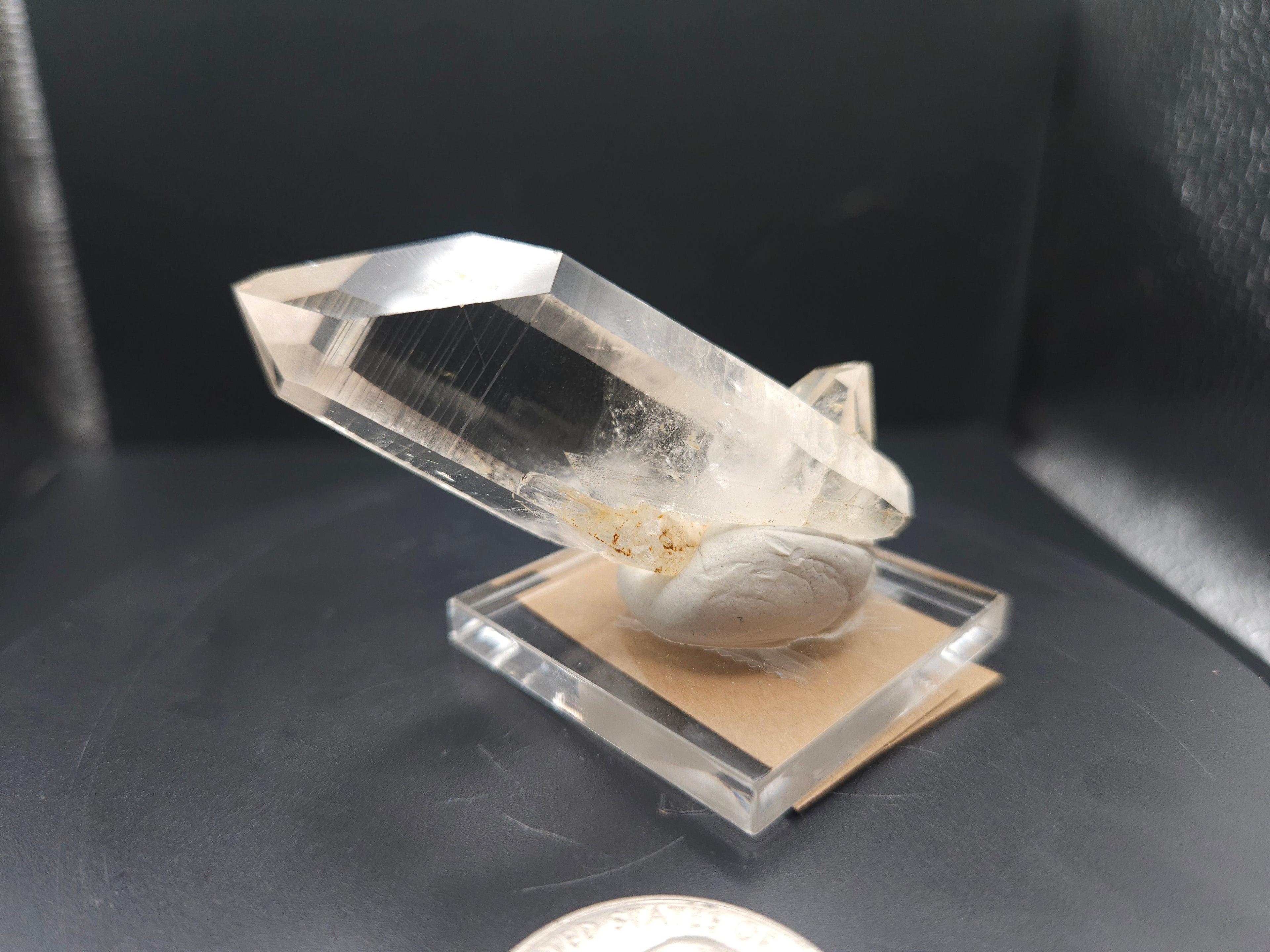 Mounted Quartz Crystal Point