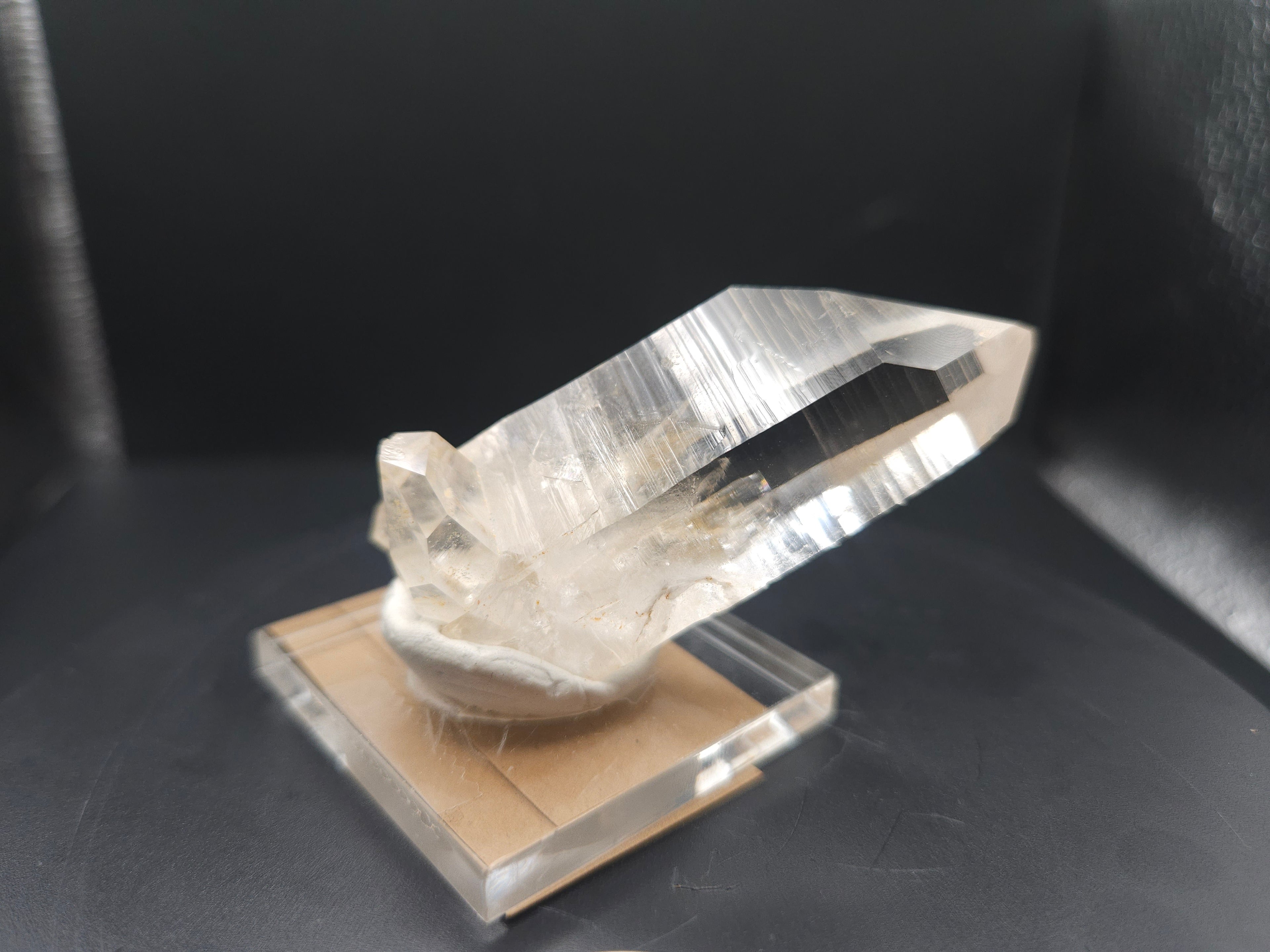 Mounted Quartz Crystal Point