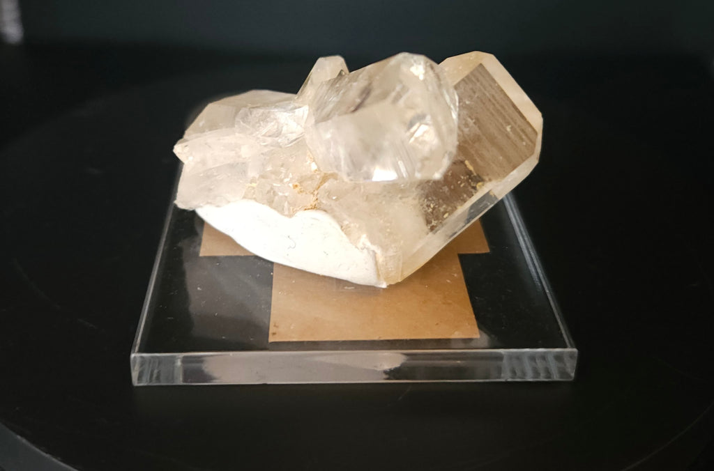 Mounted High Quality Quartz Crystal Cluster - Small