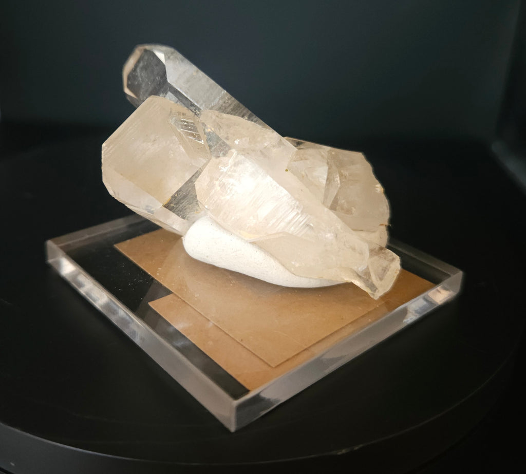 Mounted High Quality Quartz Crystal Cluster - Small