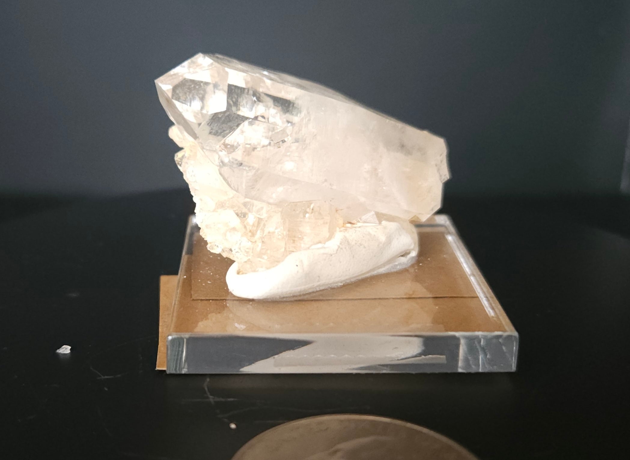 Mounted Quartz Crystal Point