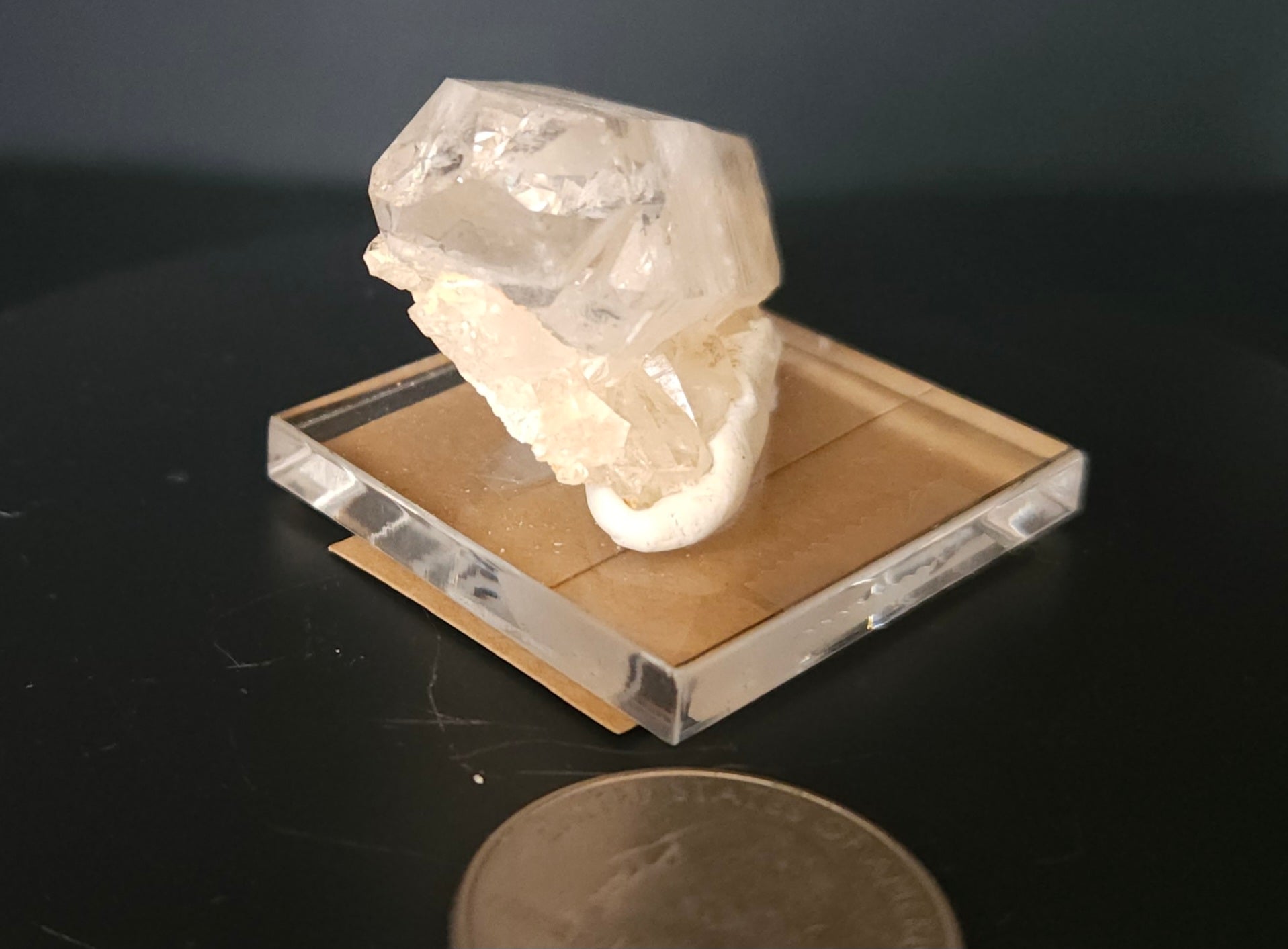 Mounted Quartz Crystal Point