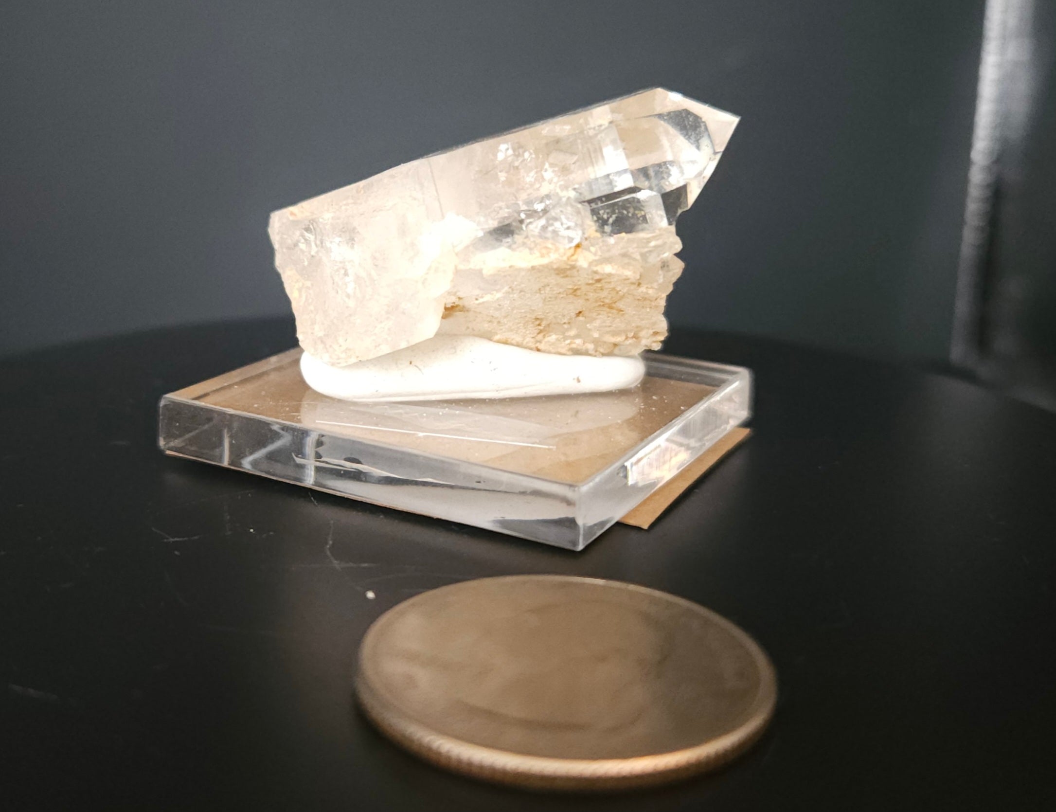 Mounted Quartz Crystal Point