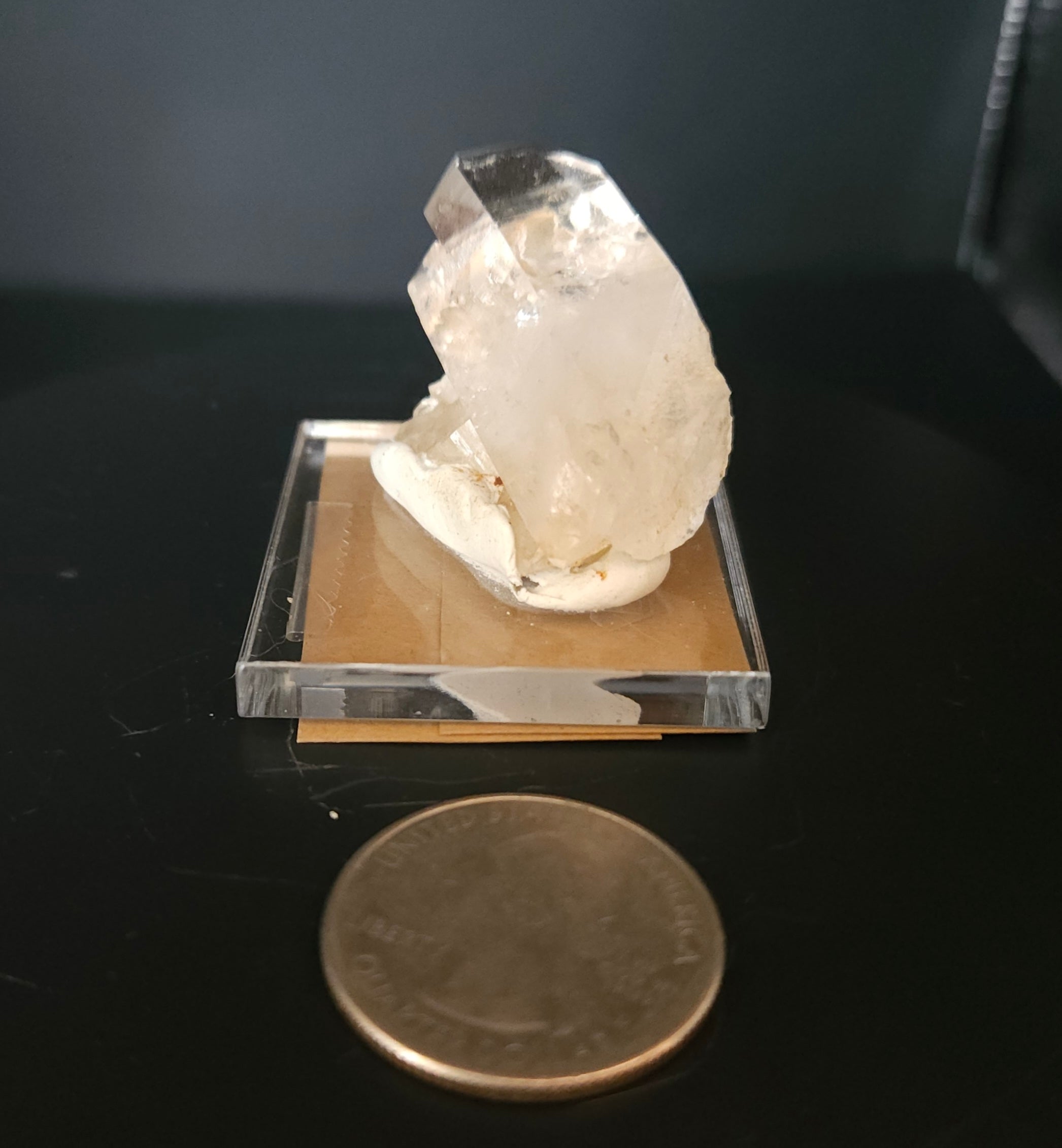 Mounted Quartz Crystal Point