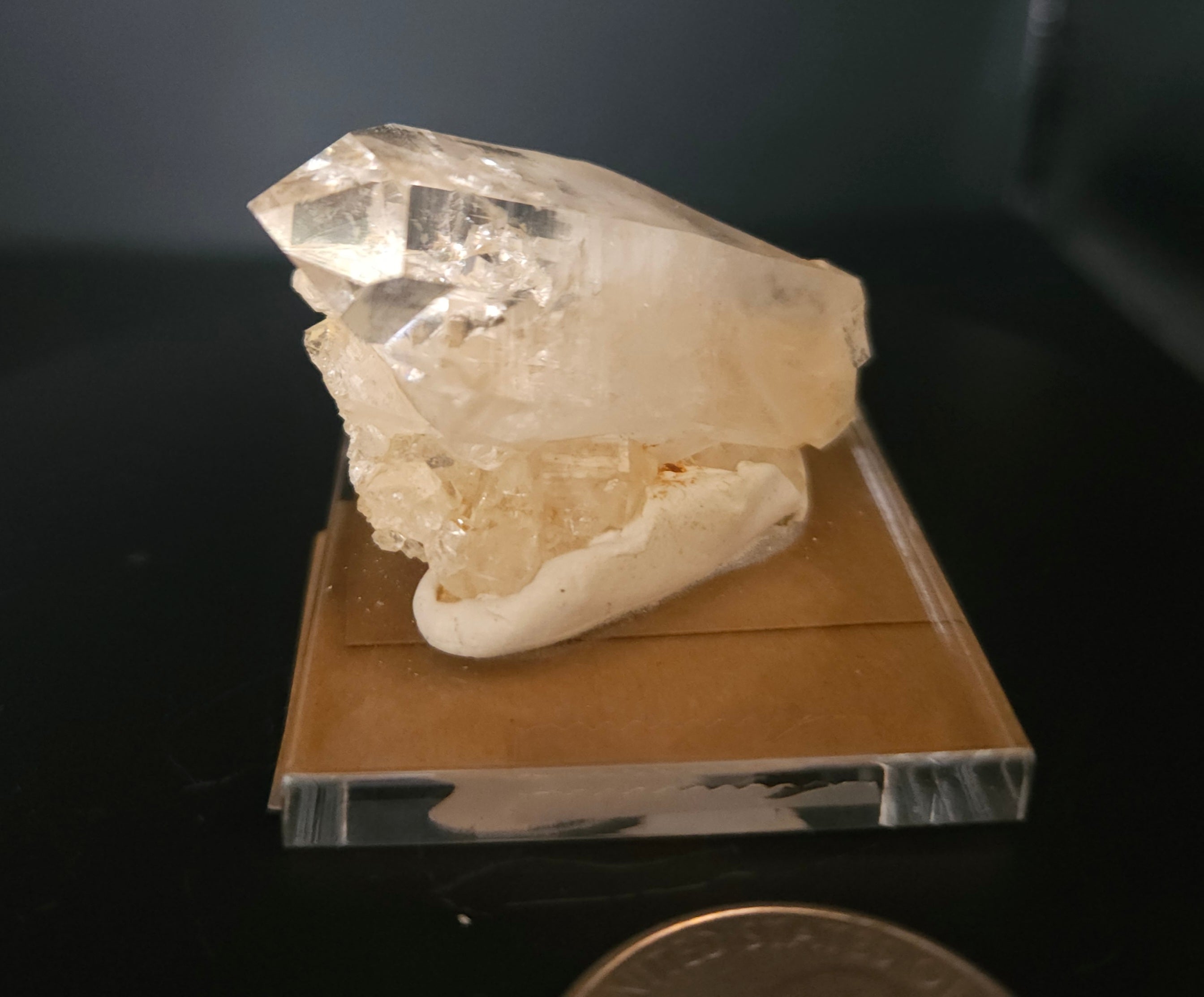Mounted Quartz Crystal Point