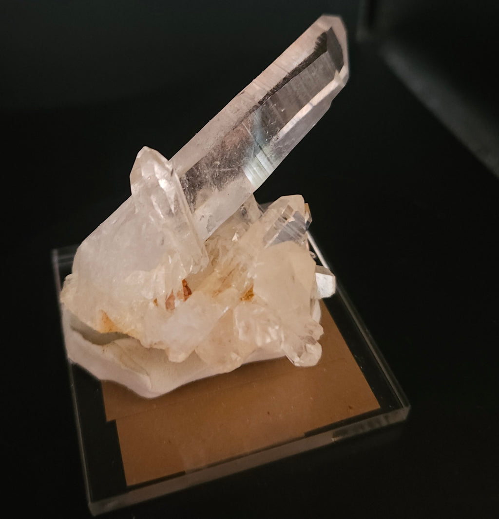 Quality Small Quartz Crystal Cluster (mounted)