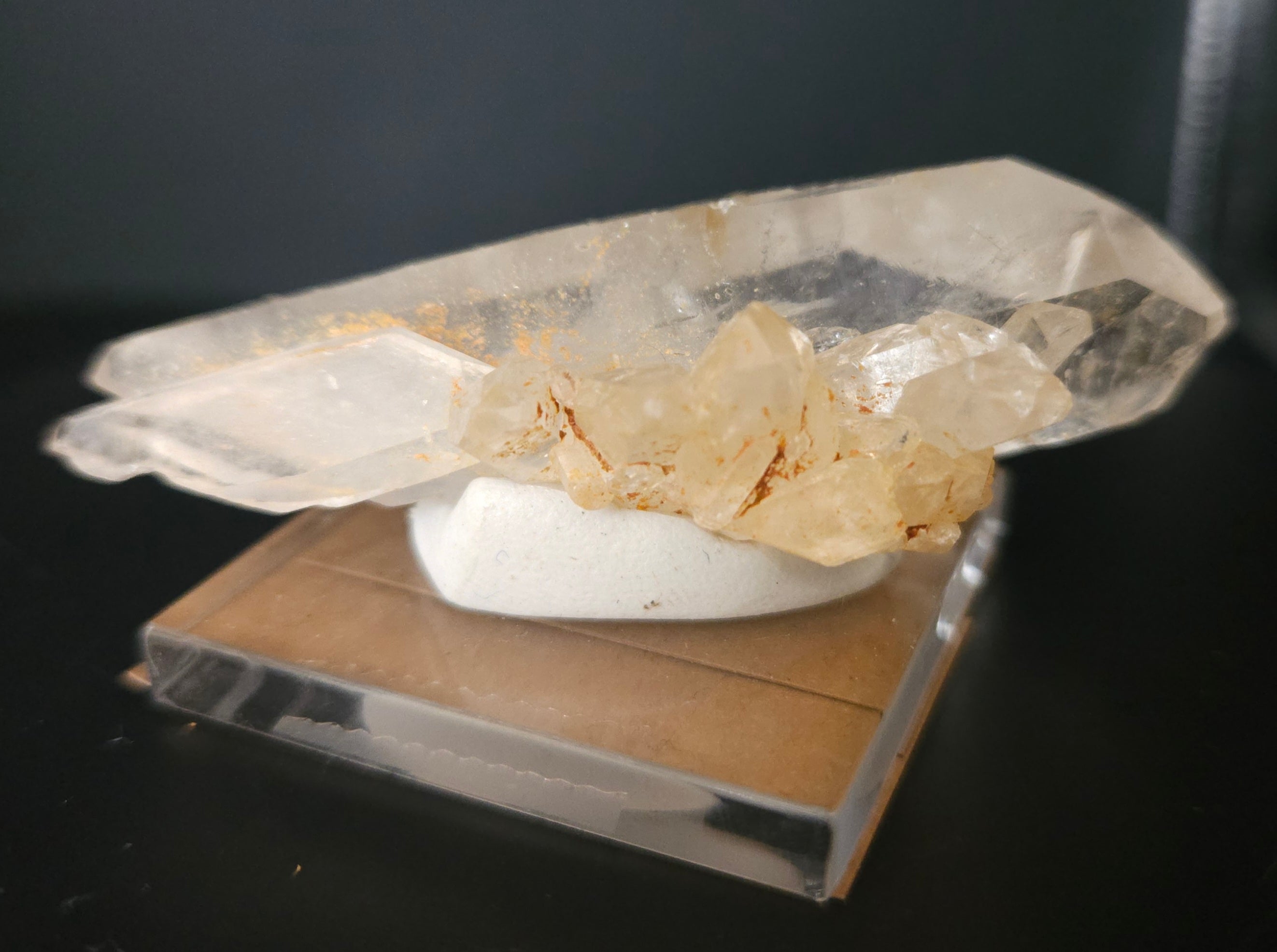 Mounted Quartz Crystal Point/Cluster