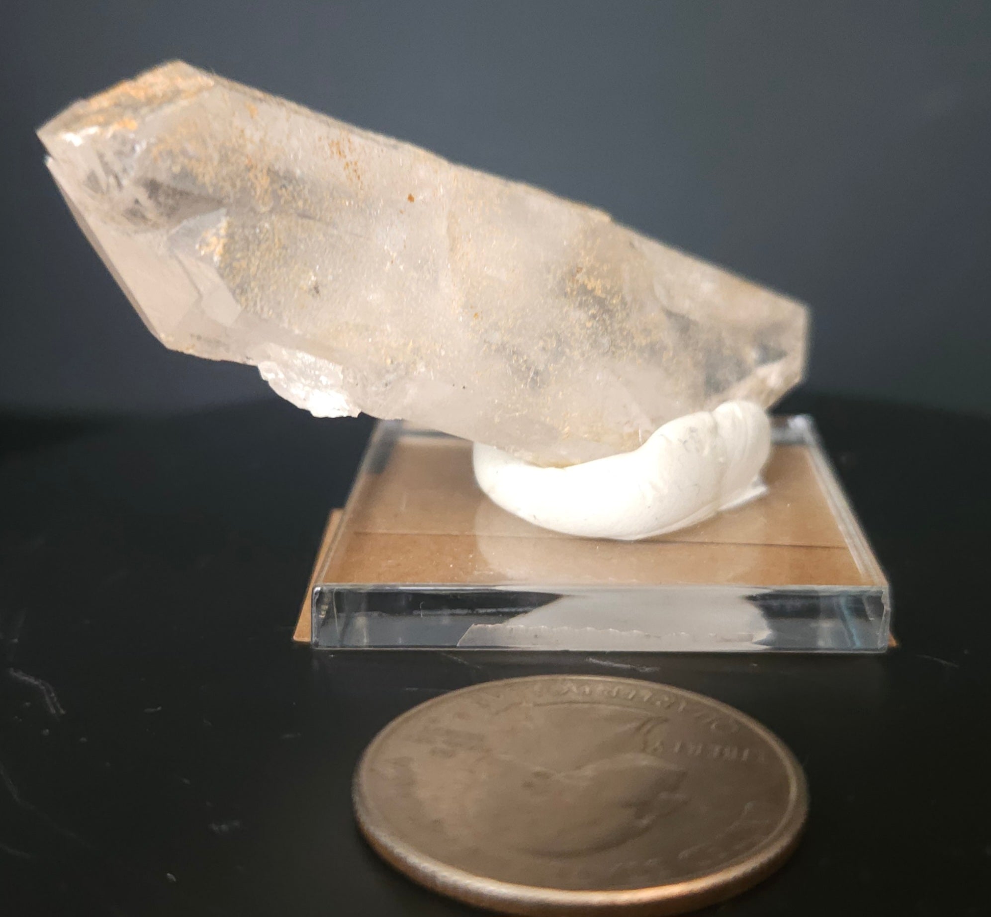 Mounted Quartz Crystal Point