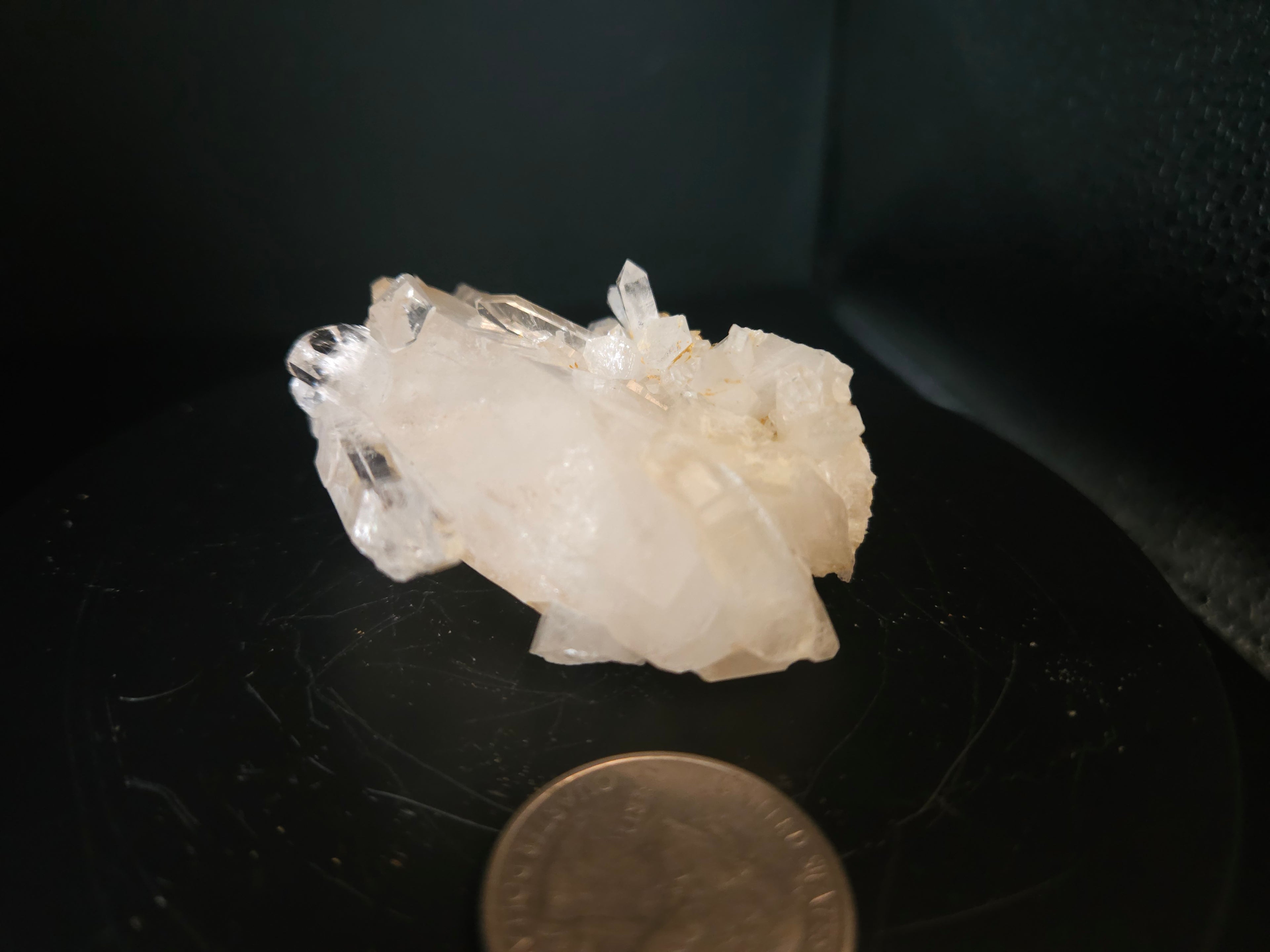 Small clear quartz cluster
