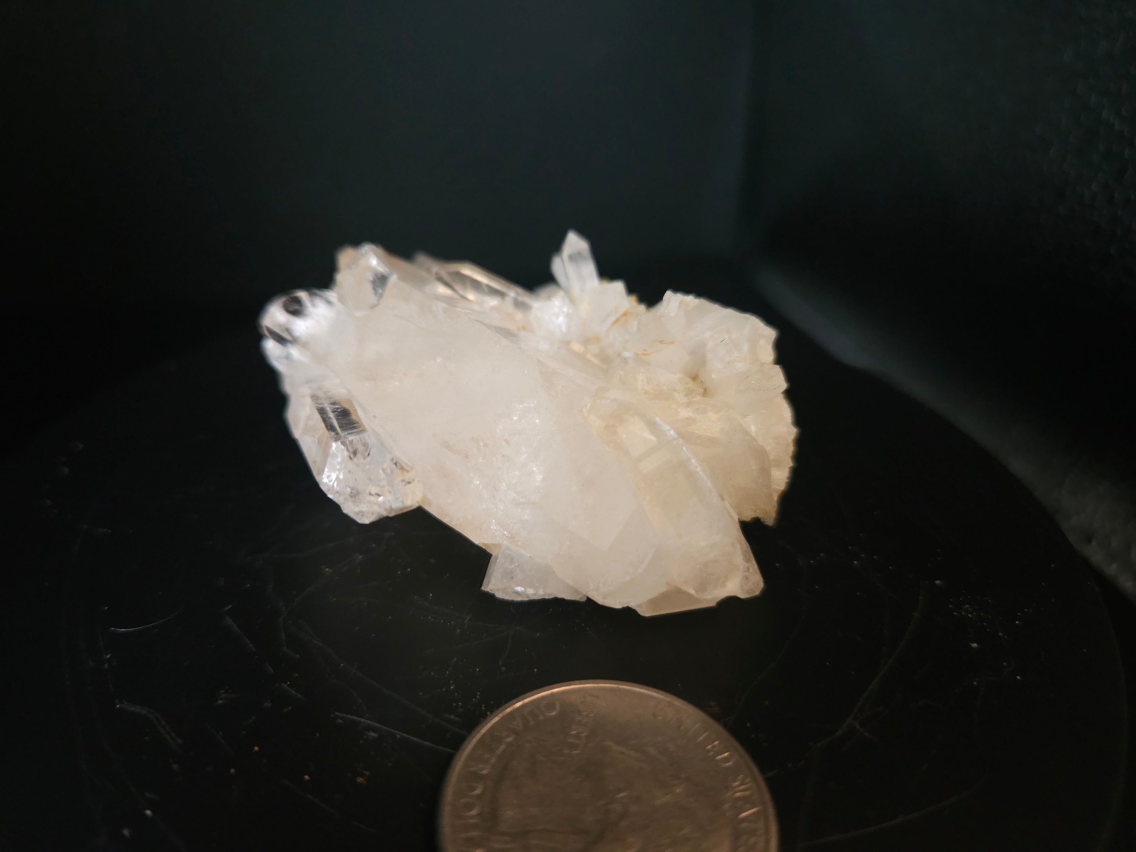 Small clear quartz cluster