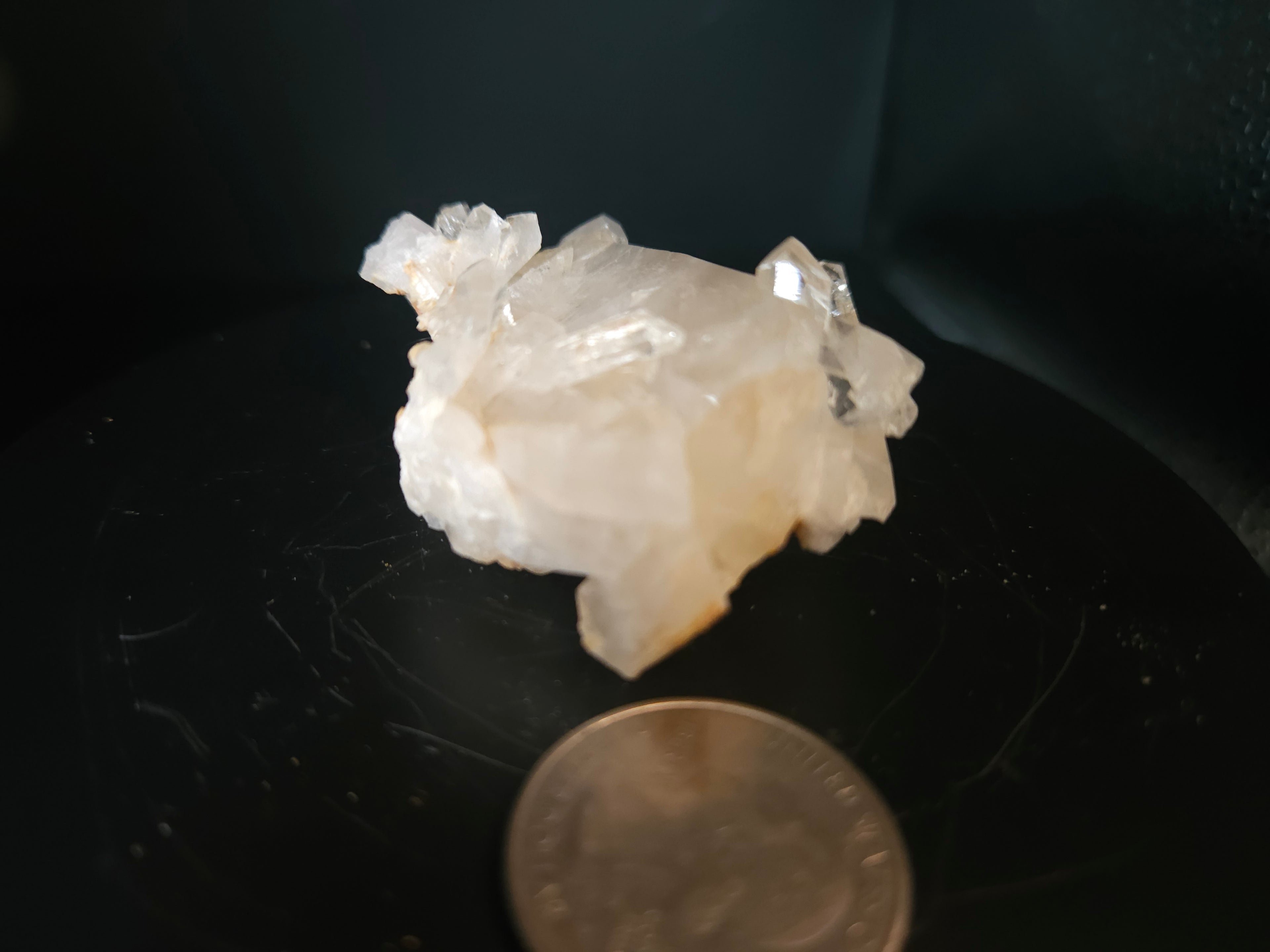 Small clear quartz cluster