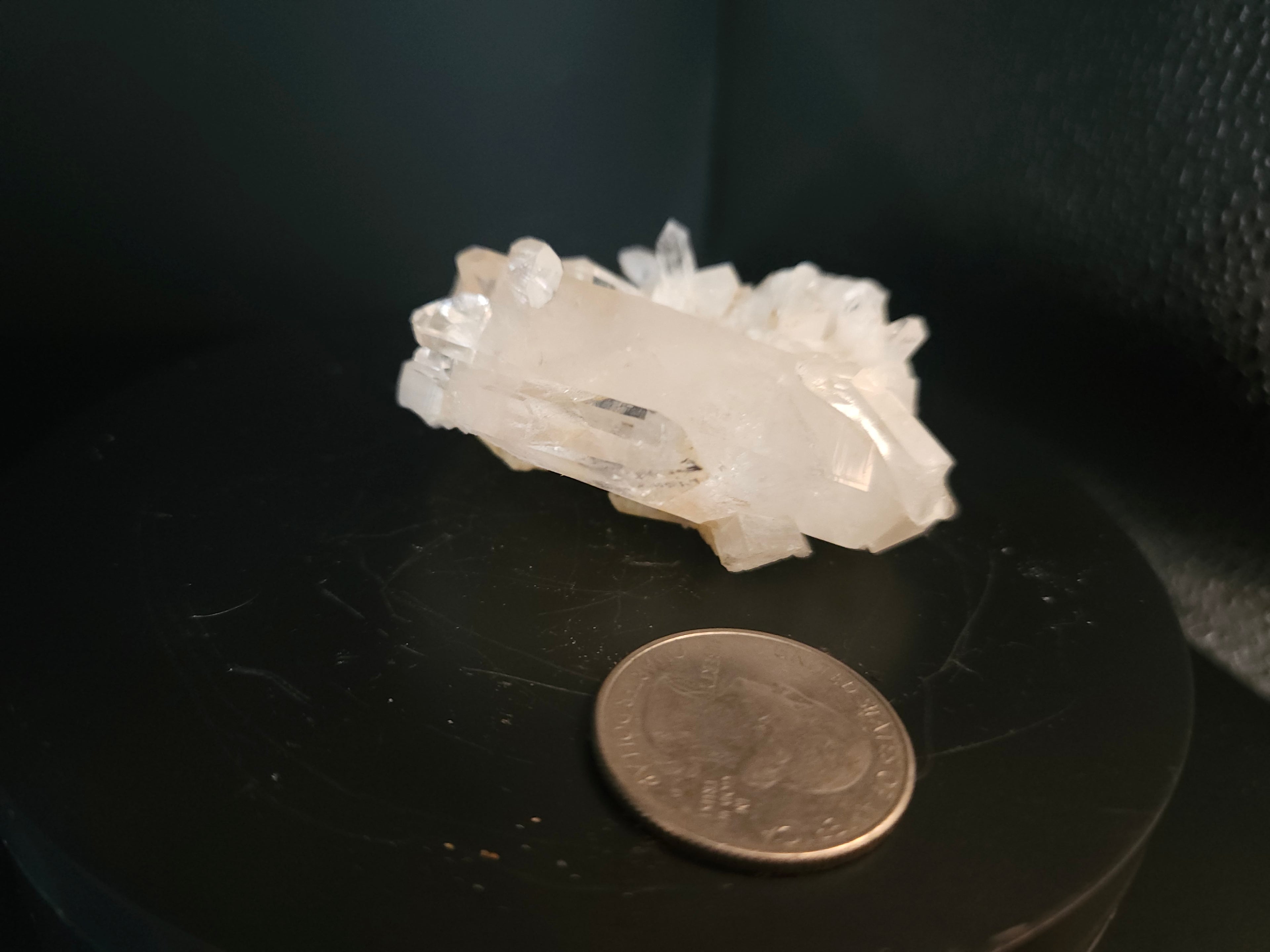 Small clear quartz cluster