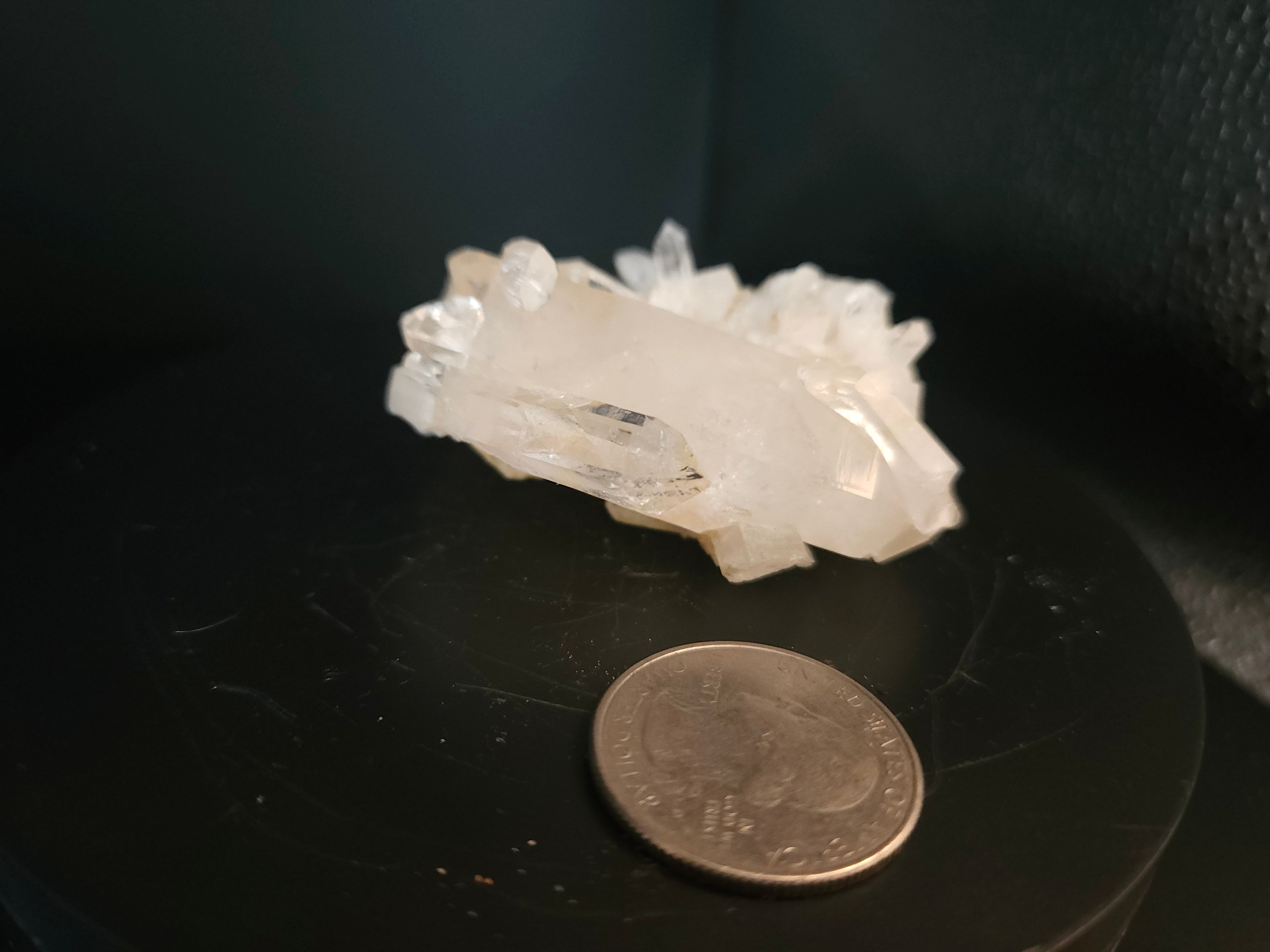 Small clear quartz cluster
