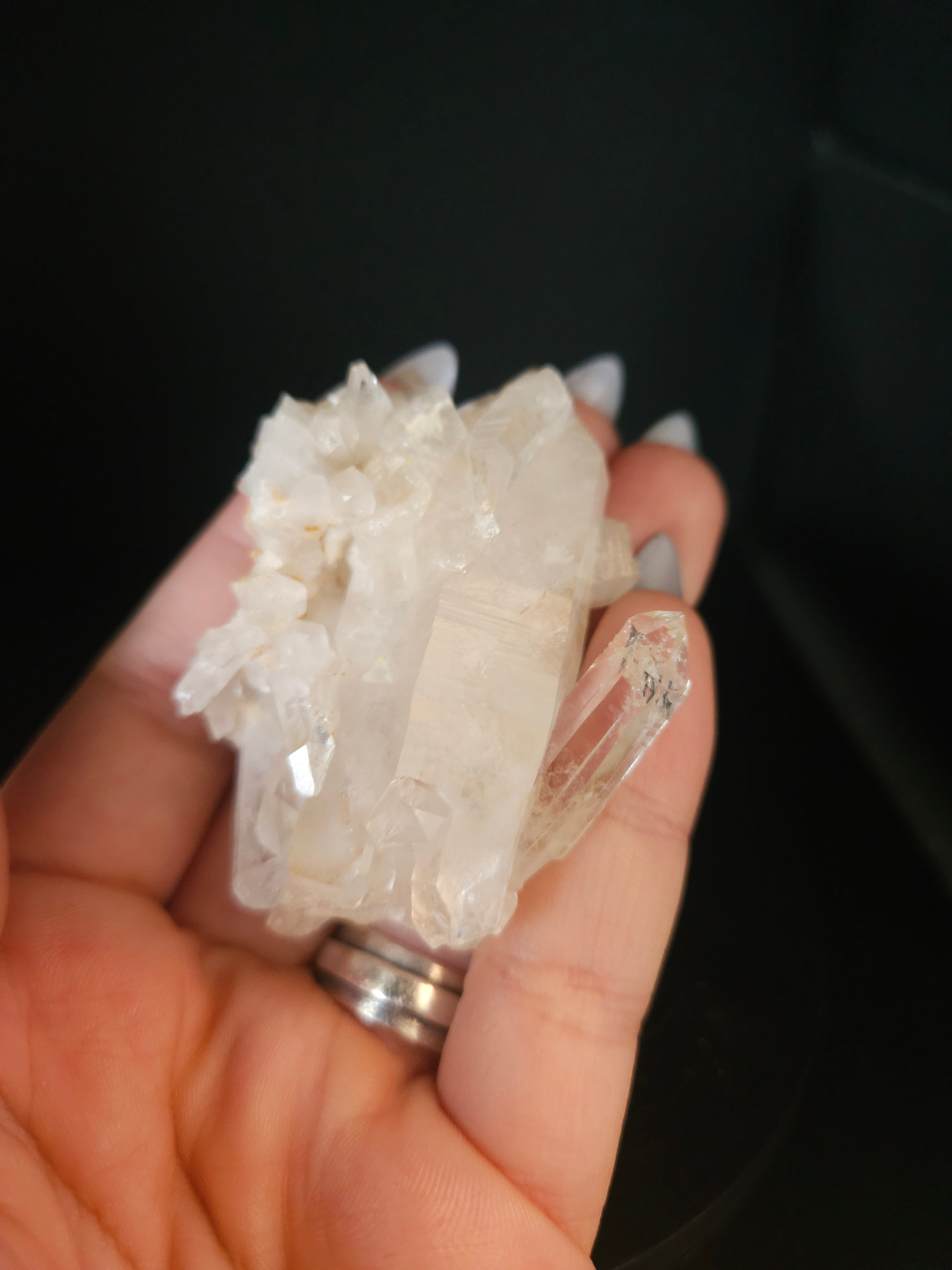 Small clear quartz cluster