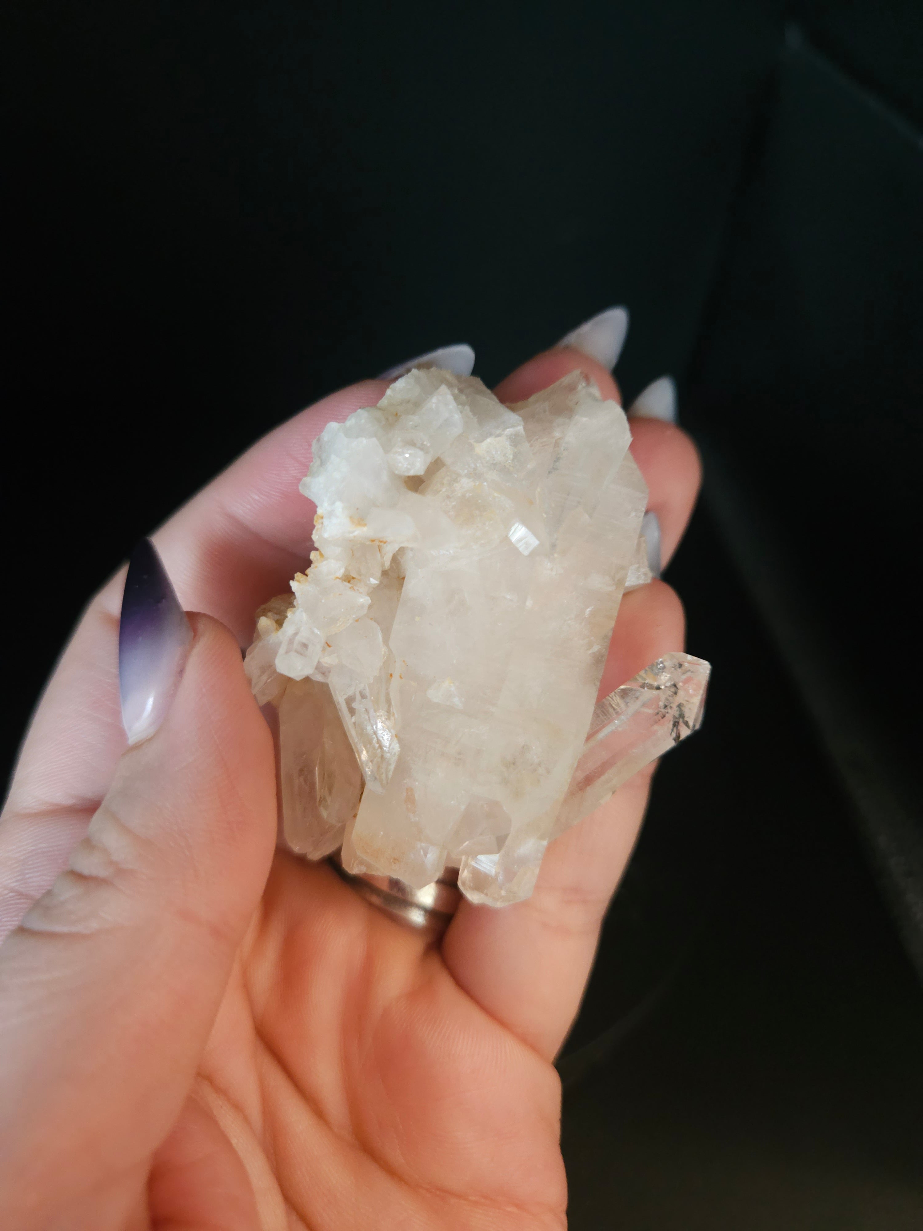 Small clear quartz cluster