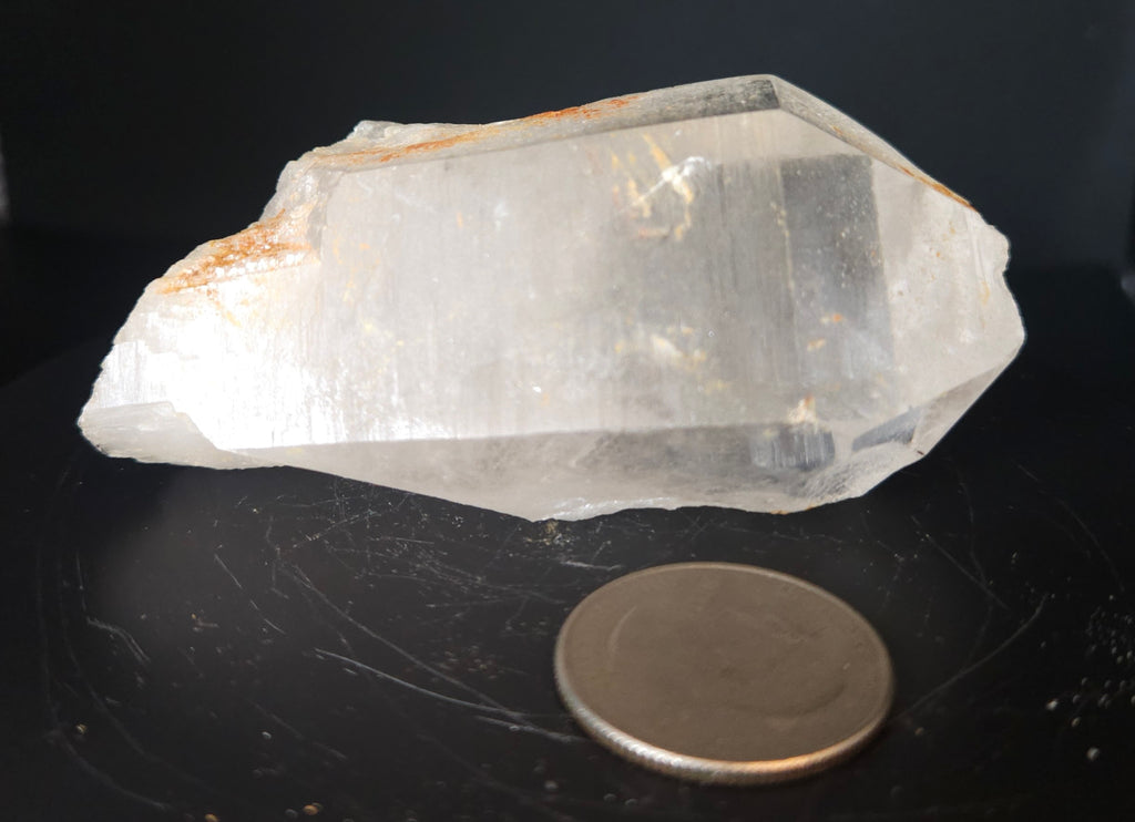 Large quartz crystal point