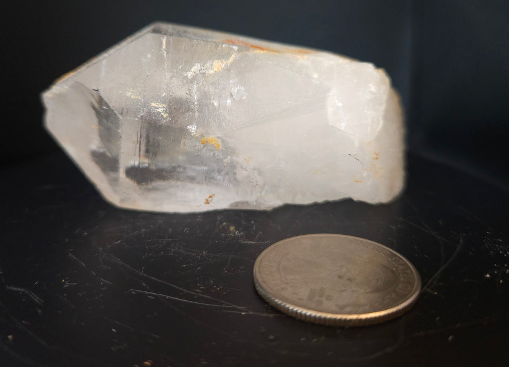 Large quartz crystal point