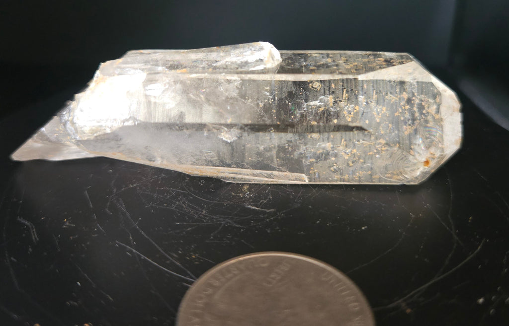Large quartz crystal point