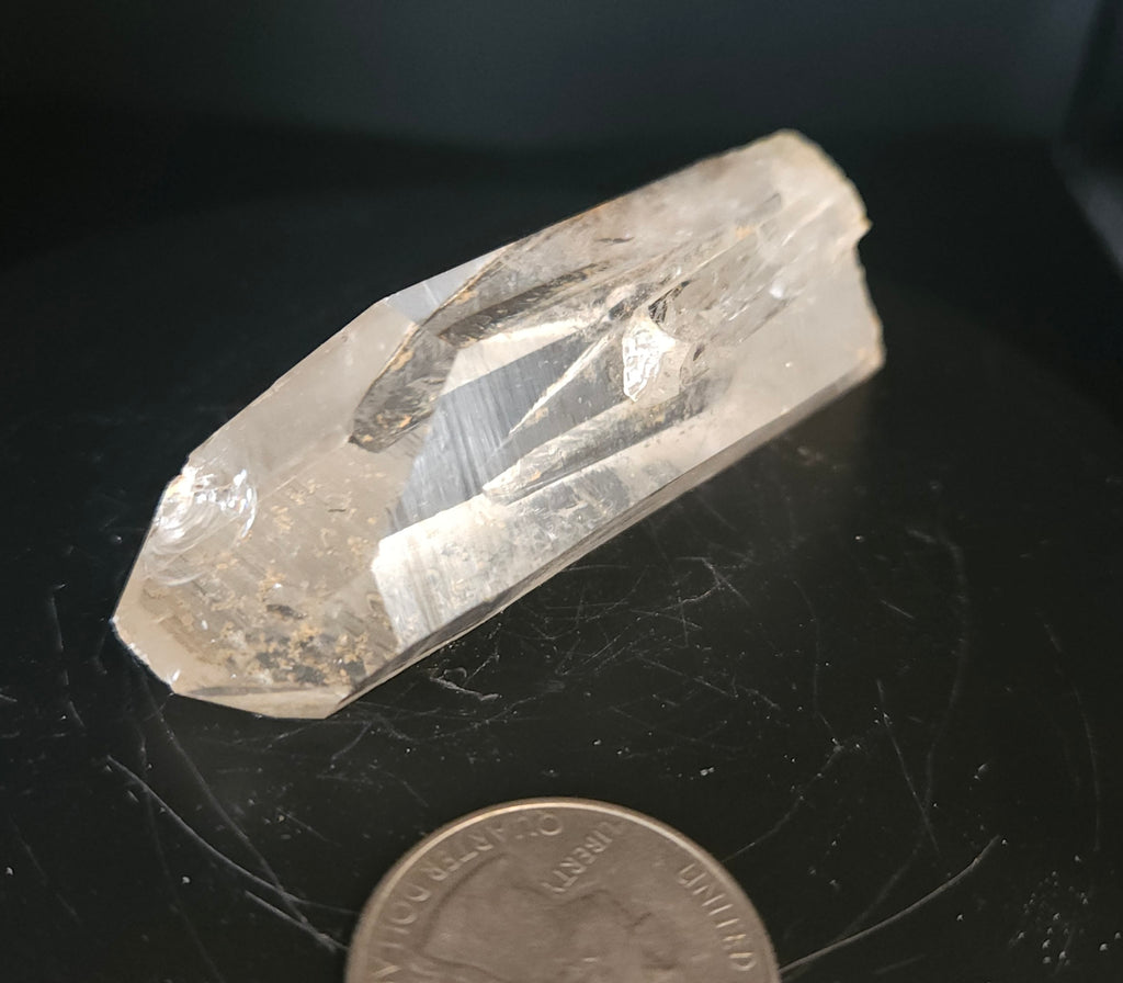 Large quartz crystal point