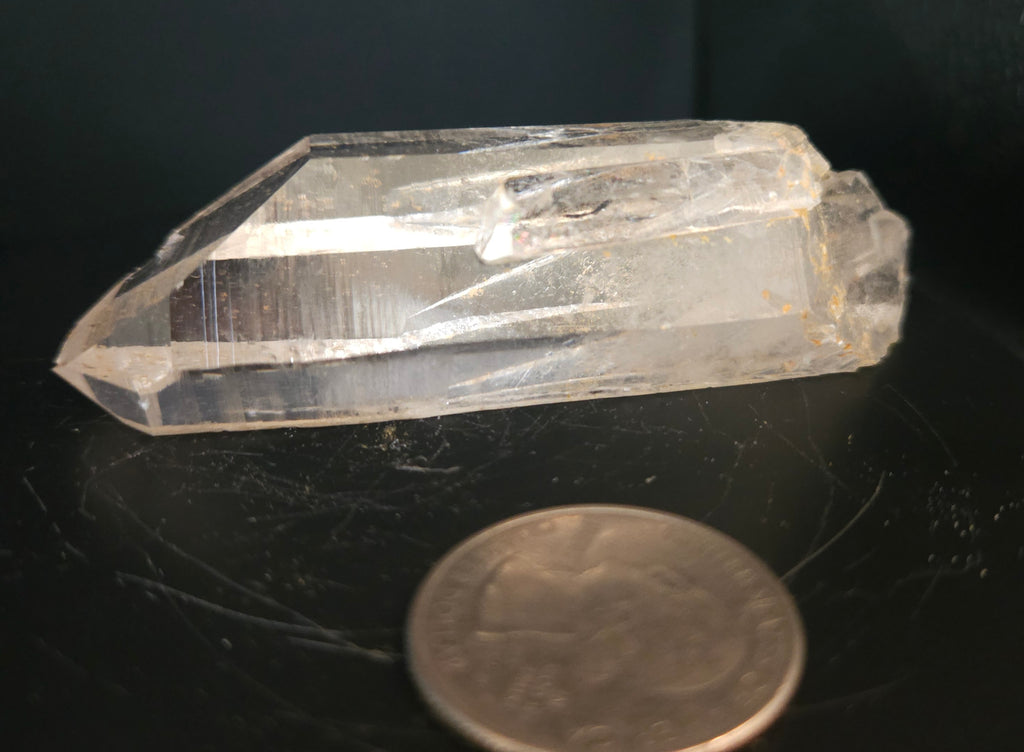 Large quartz crystal point