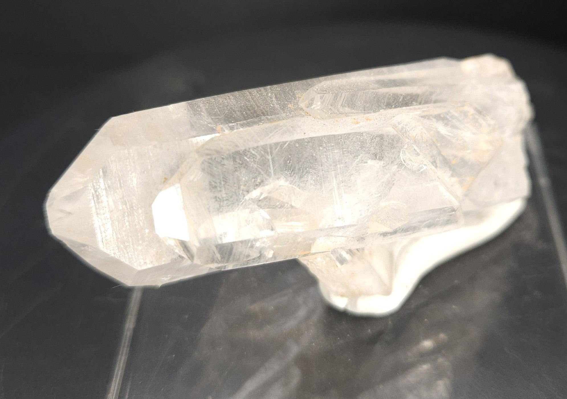 "Rocket Ship" - Unique Mounted Quartz Crystal Specimen