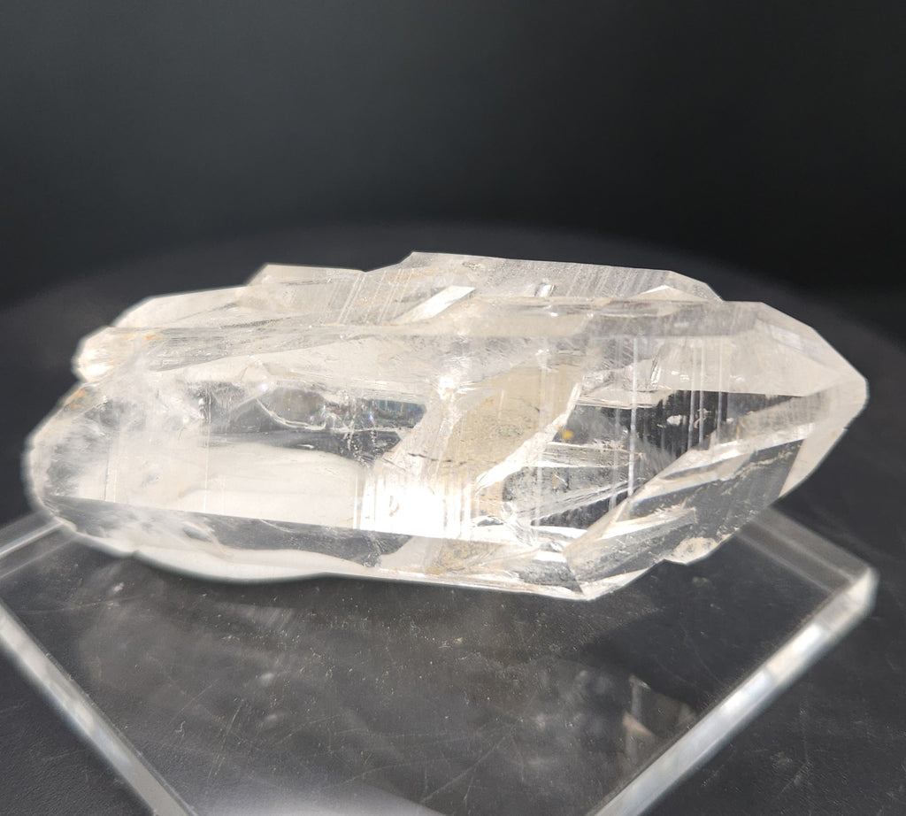 "Rocket Ship" - Unique Mounted Quartz Crystal Specimen