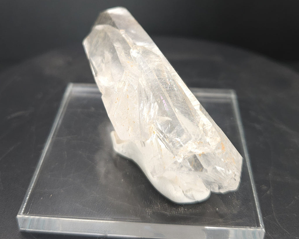 "Rocket Ship" - Unique Mounted Quartz Crystal Specimen