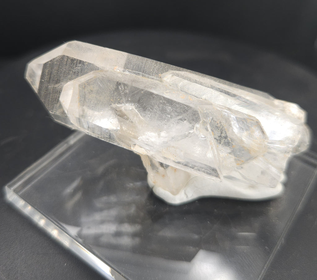 "Rocket Ship" - Unique Mounted Quartz Crystal Specimen