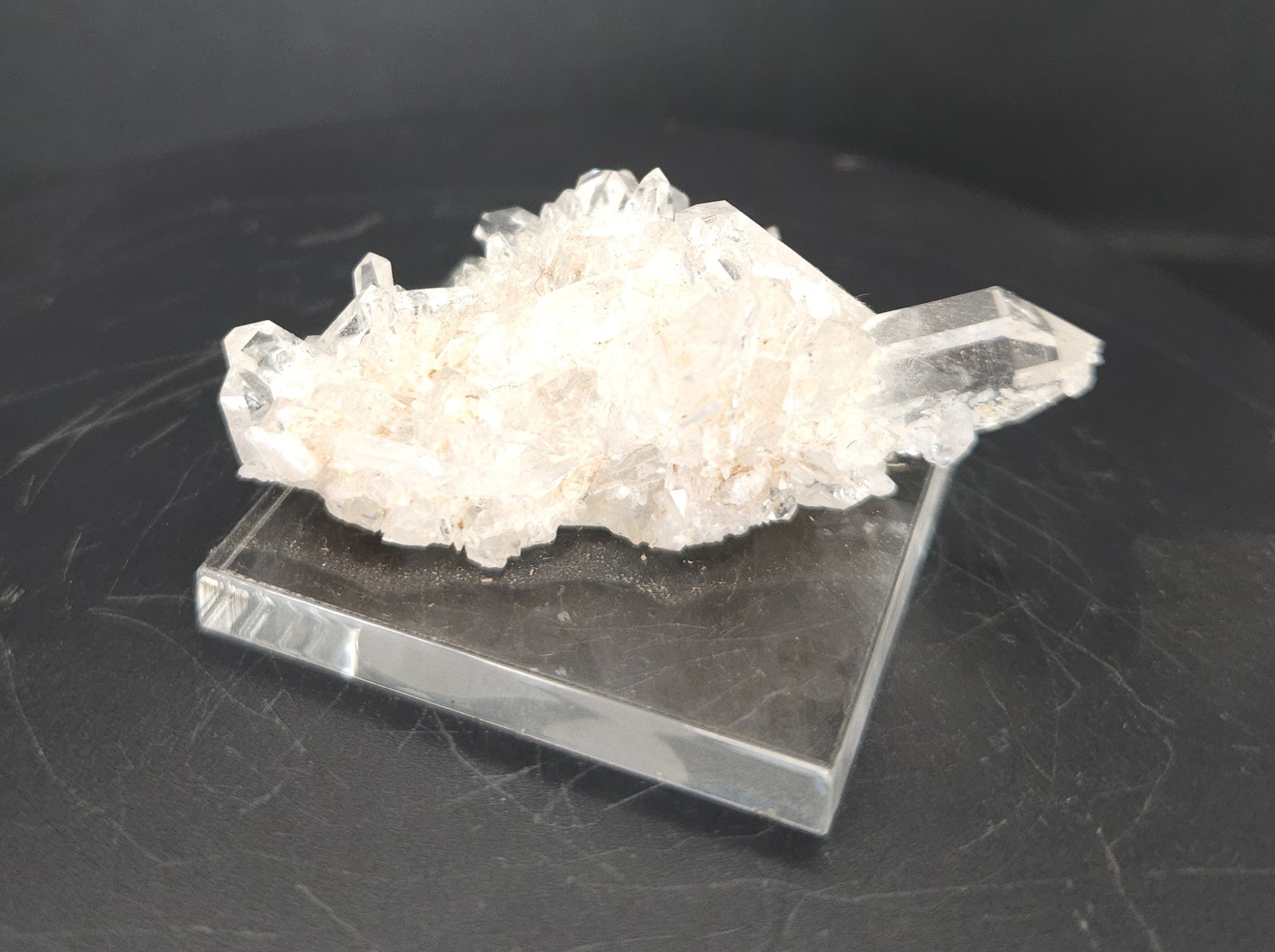 "Starburst" - Unique Mounted Quartz Crystal Specimen