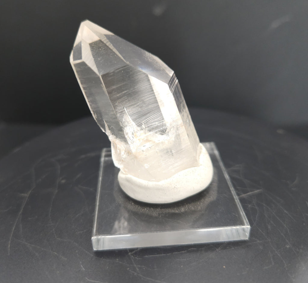 Mounted Large, Perfect Quartz Crystal Point