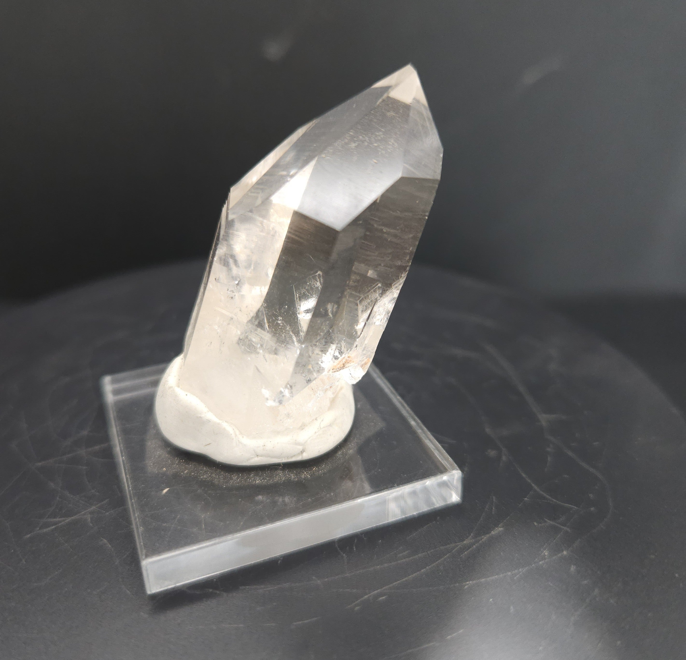 Mounted Large, Perfect Quartz Crystal Point