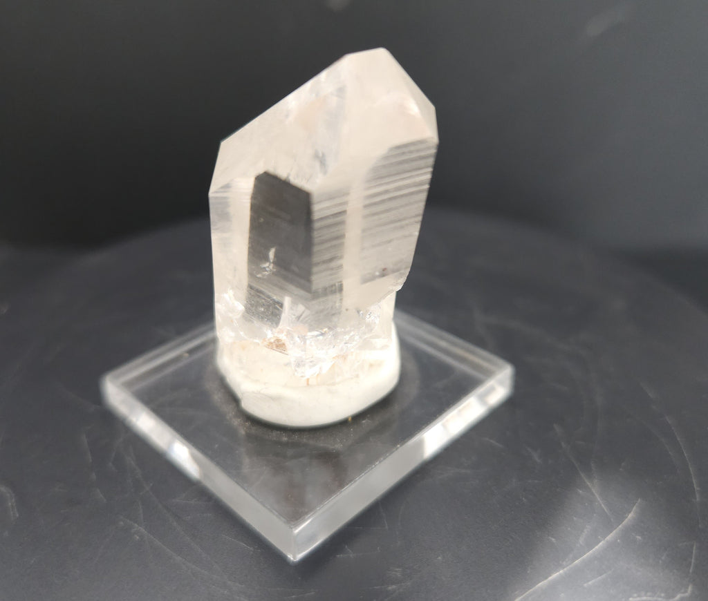 Mounted Large, Perfect Quartz Crystal Point
