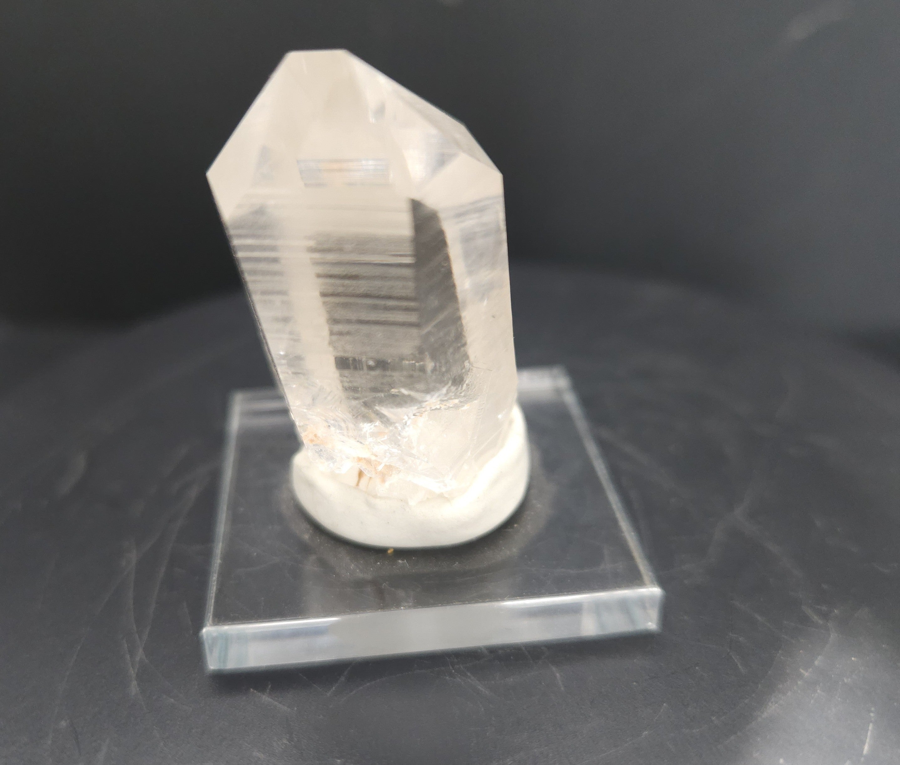 Mounted Large, Perfect Quartz Crystal Point