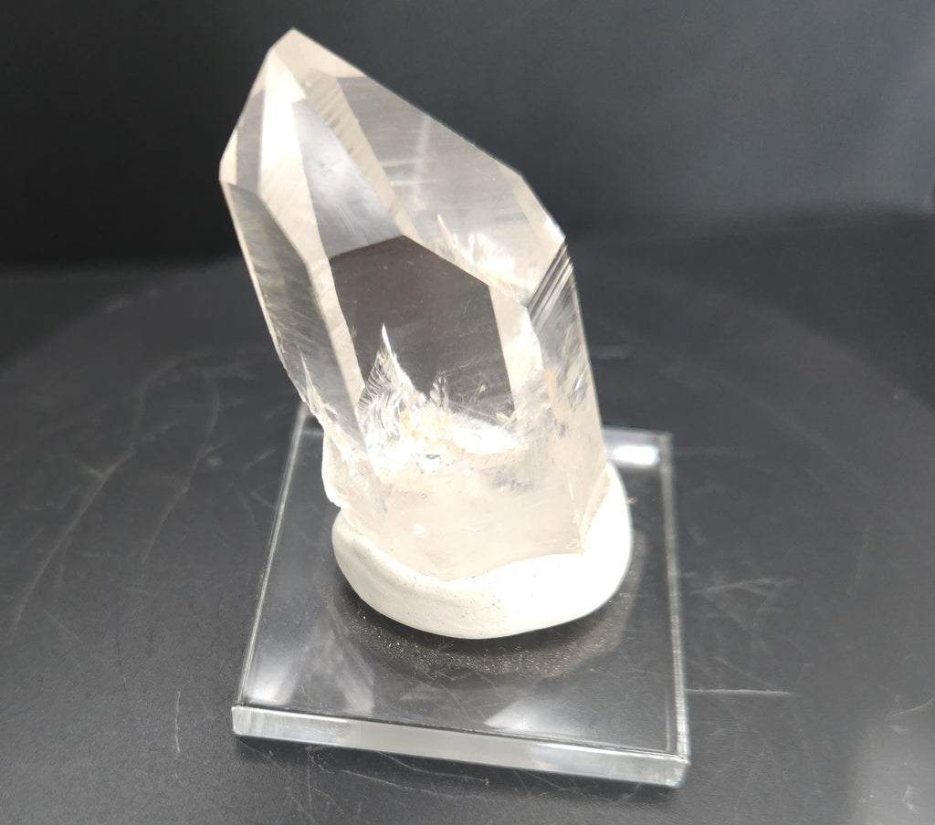 Mounted Large, Perfect Quartz Crystal Point