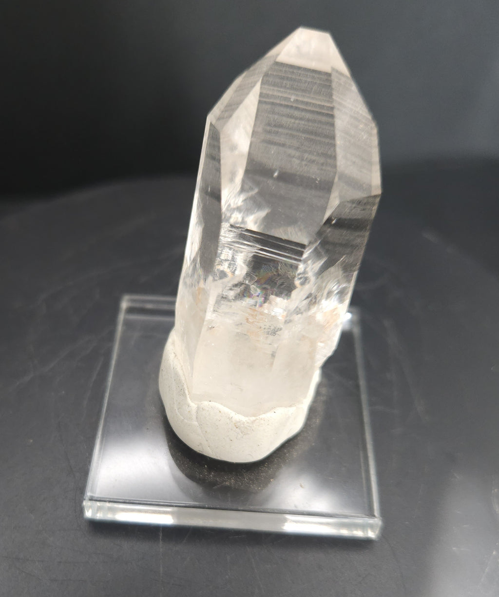 Mounted Large, Perfect Quartz Crystal Point
