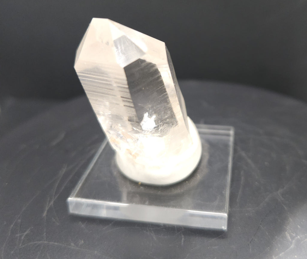 Mounted Large, Perfect Quartz Crystal Point