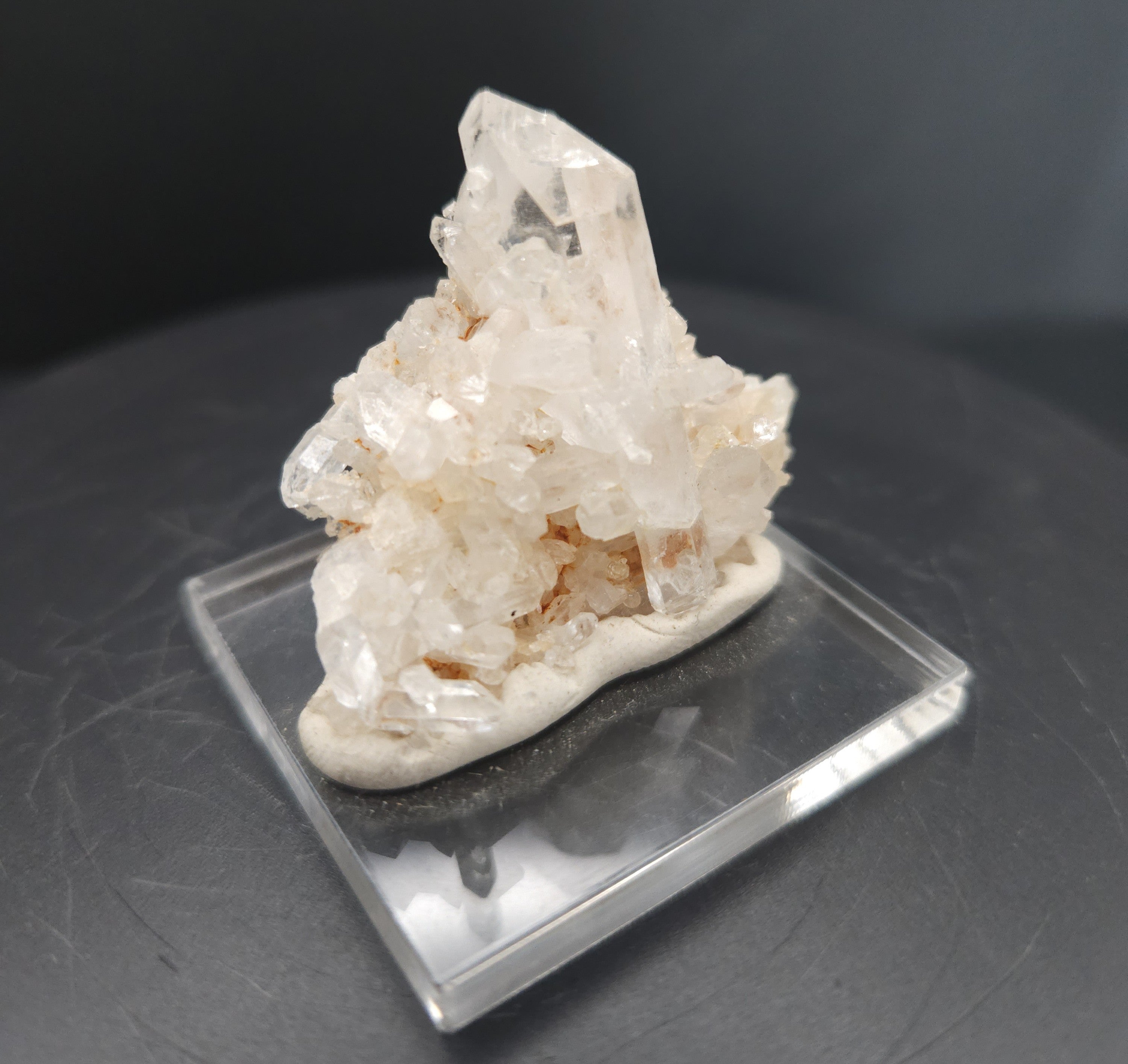 "Facade" - Mounted Quartz Crystal Cluster