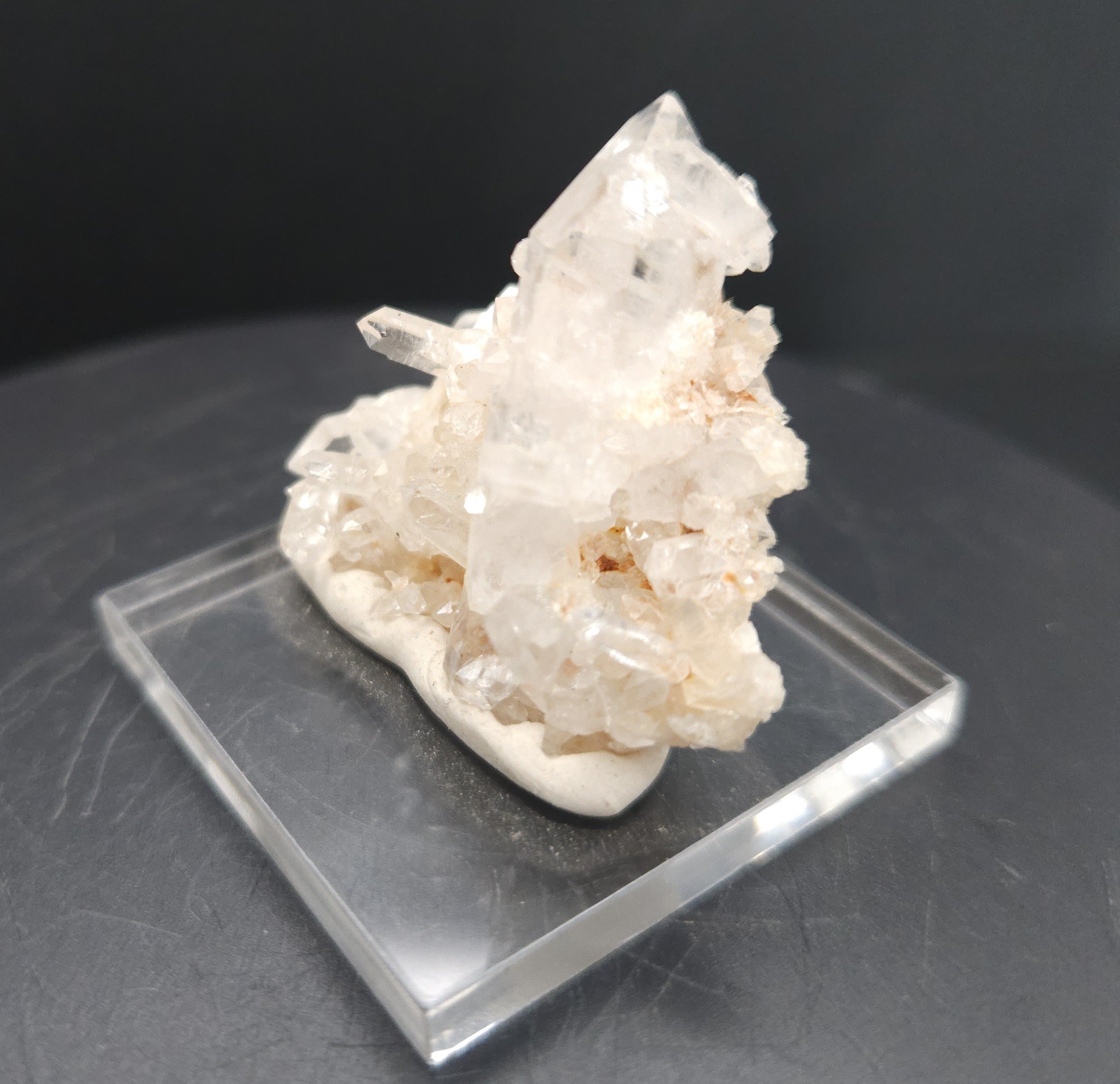 "Facade" - Mounted Quartz Crystal Cluster