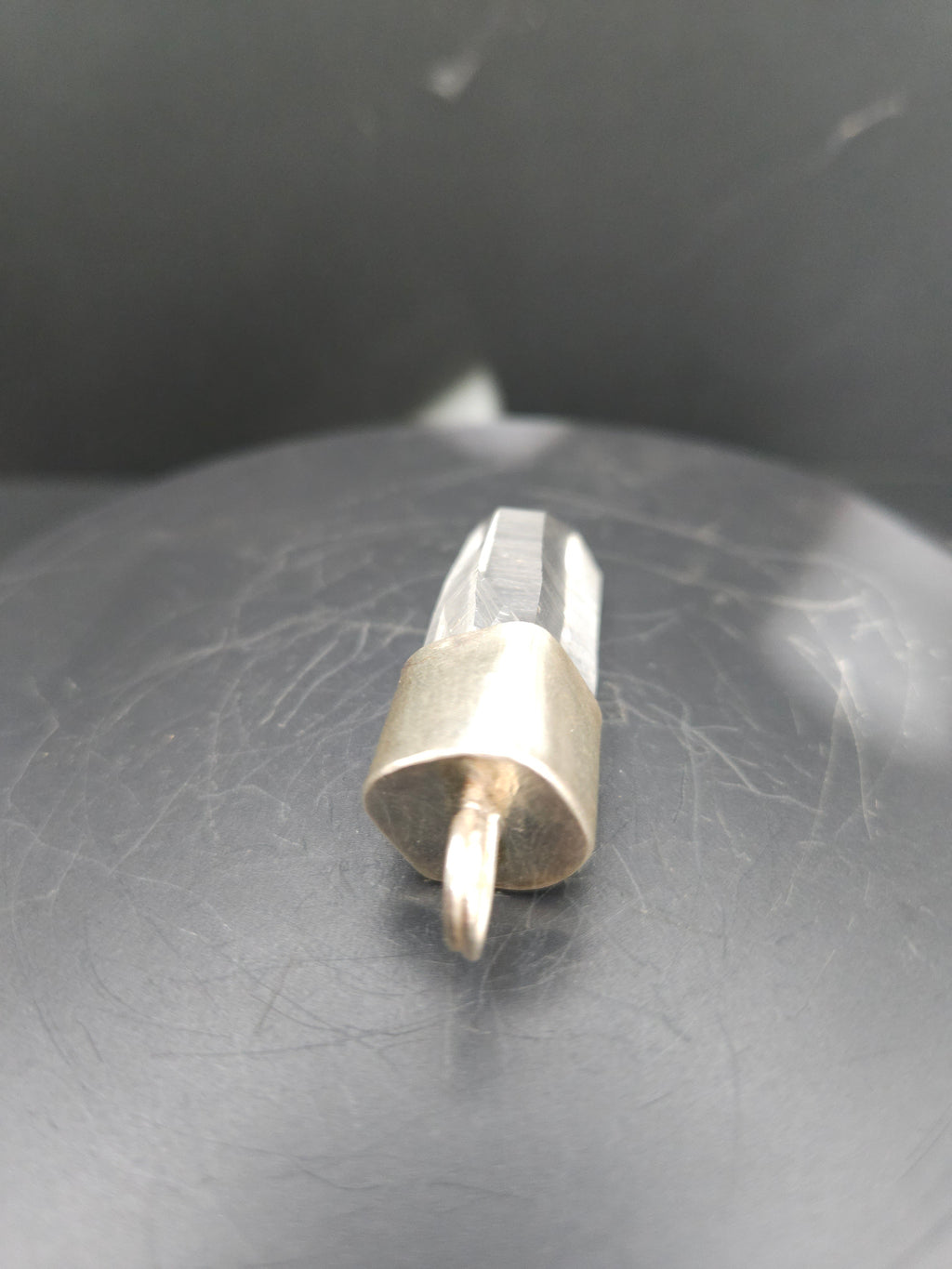 Handmade Sterling Silver Quartz Crystal Pendant
