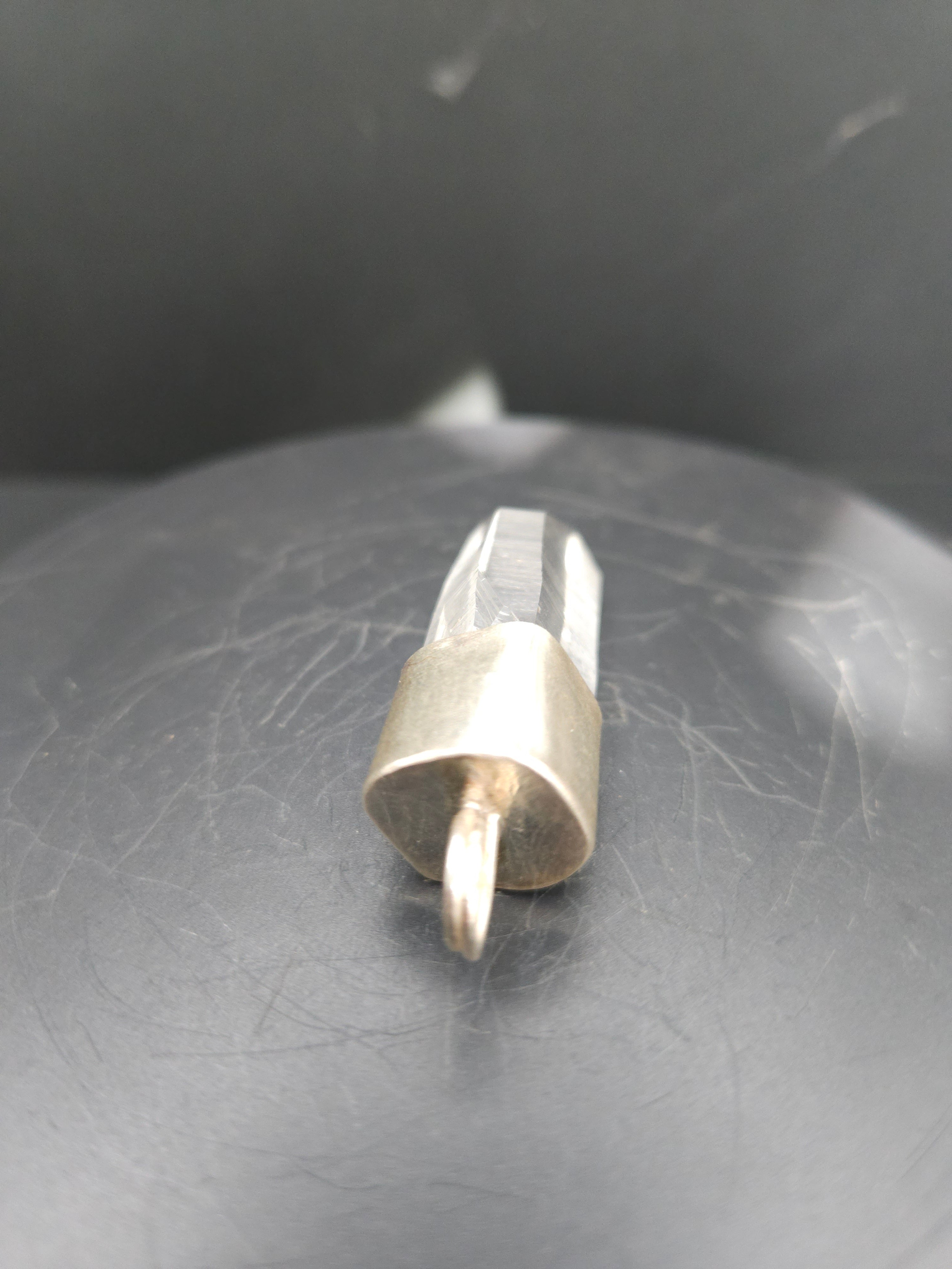 Handmade Sterling Silver Quartz Crystal Pendant