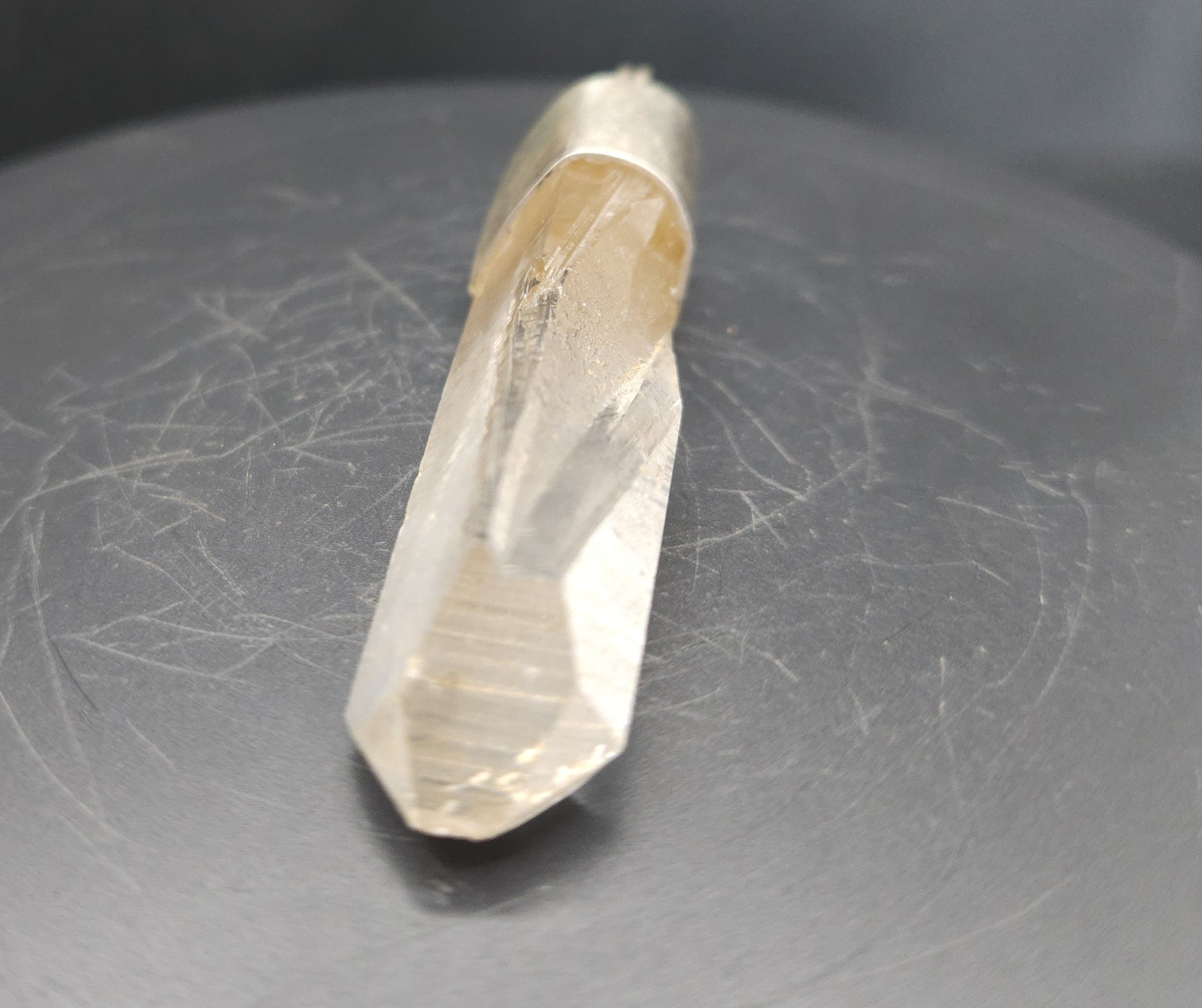 Handmade Sterling Silver Quartz Crystal Pendant