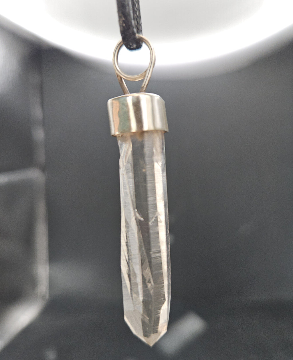 Handmade Sterling Silver Quartz Crystal Pendant