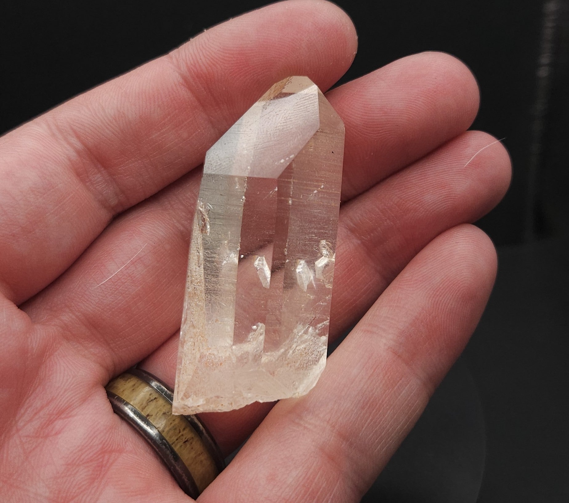 Medium sized quartz crystal point