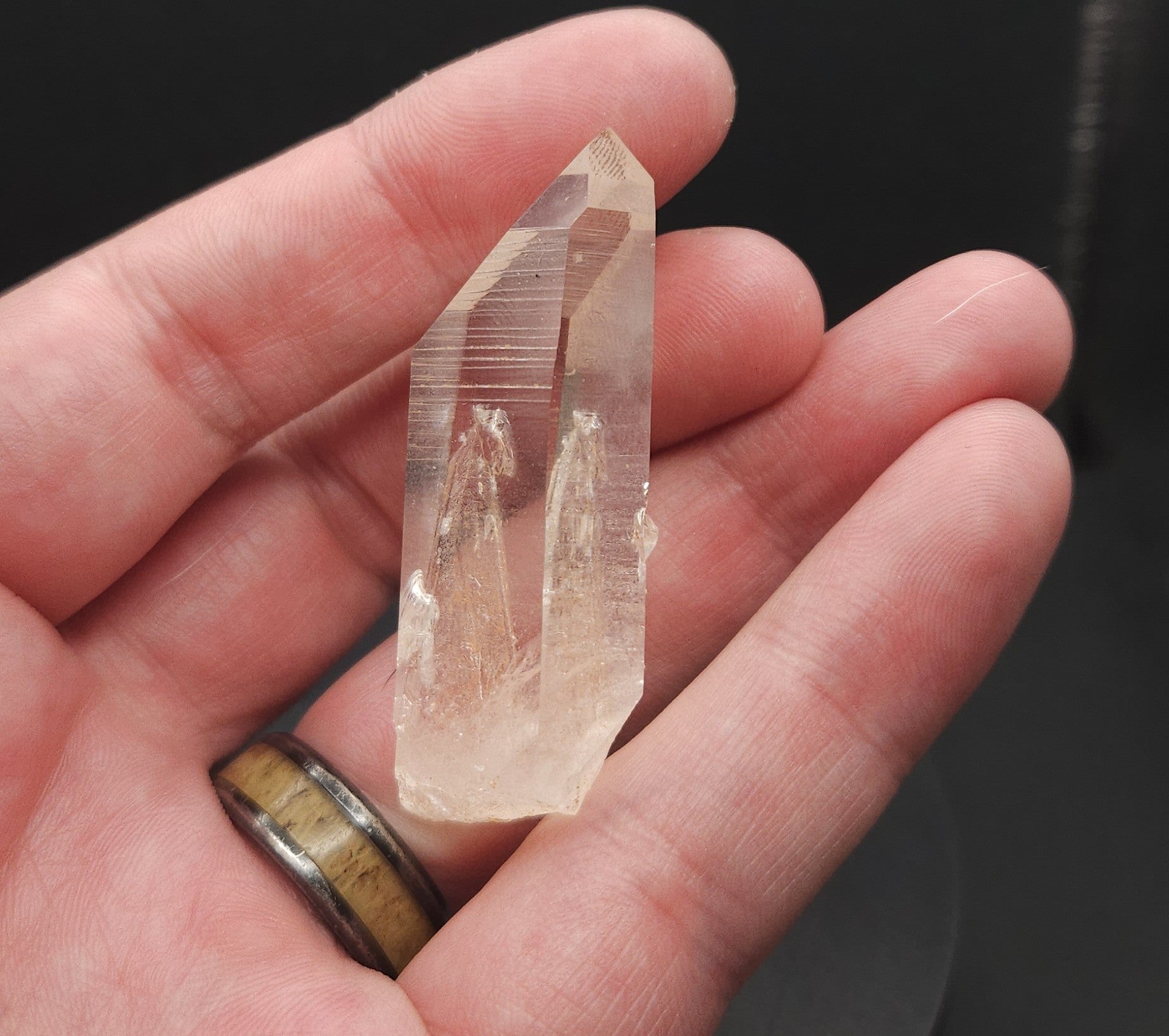 Medium sized quartz crystal point