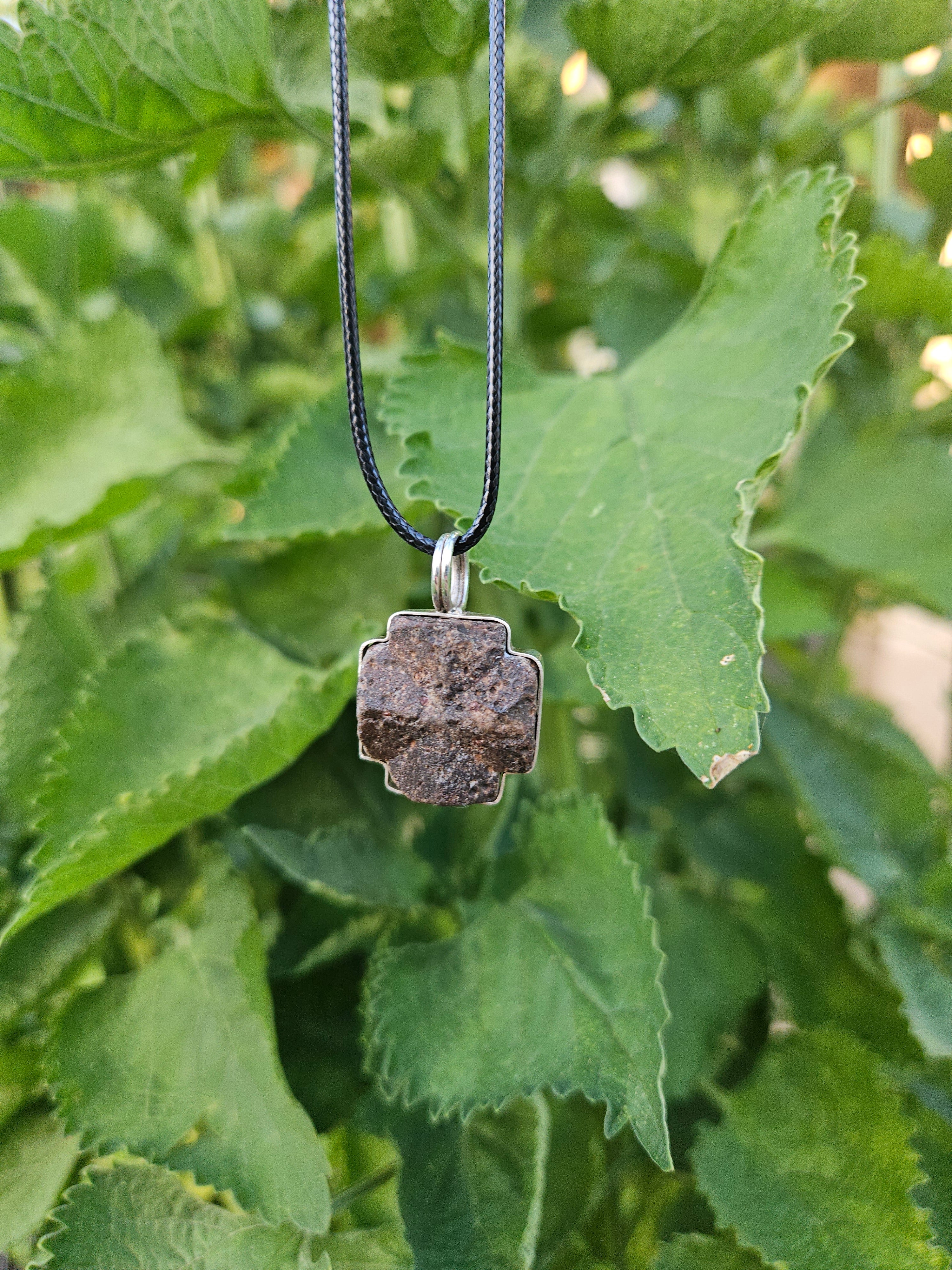 Handmade Sterling Silver wrapped Staurolite